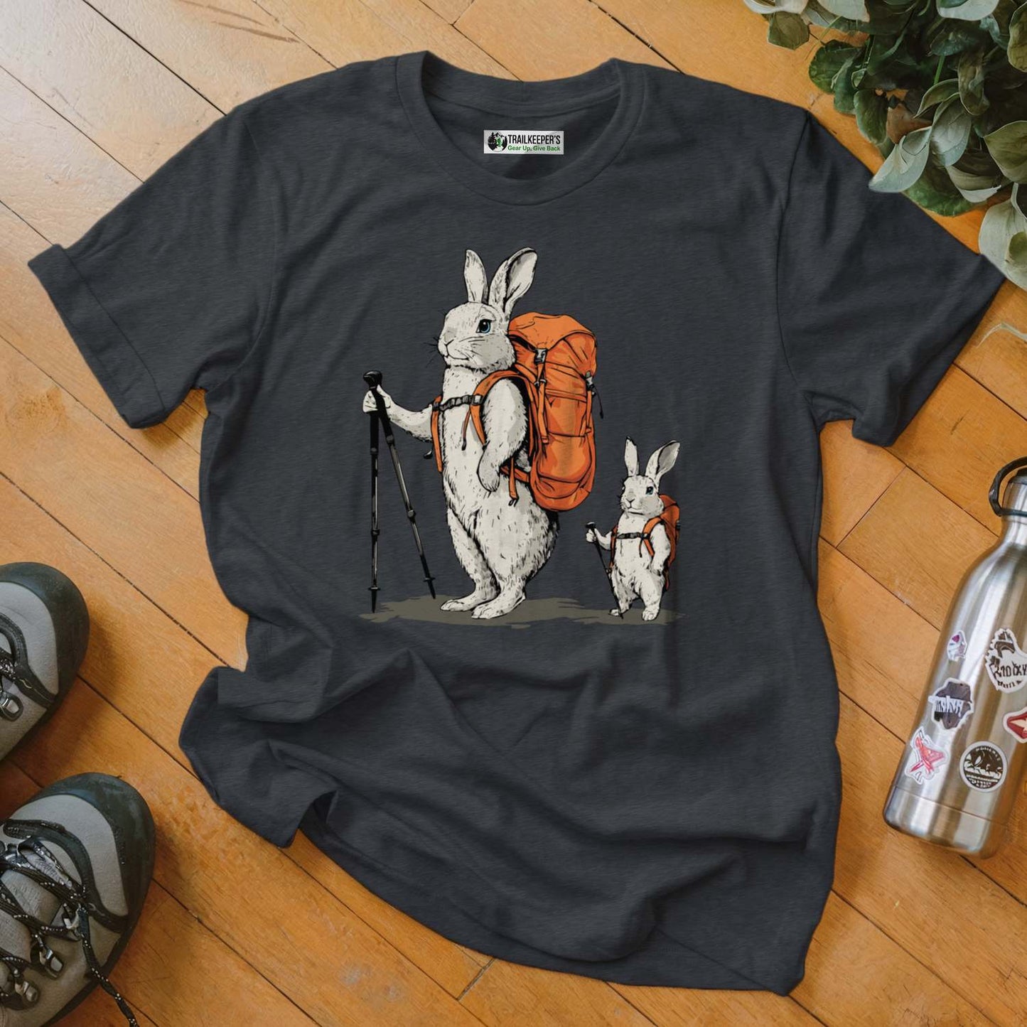 Rabbit Backpacker Family T-Shirt