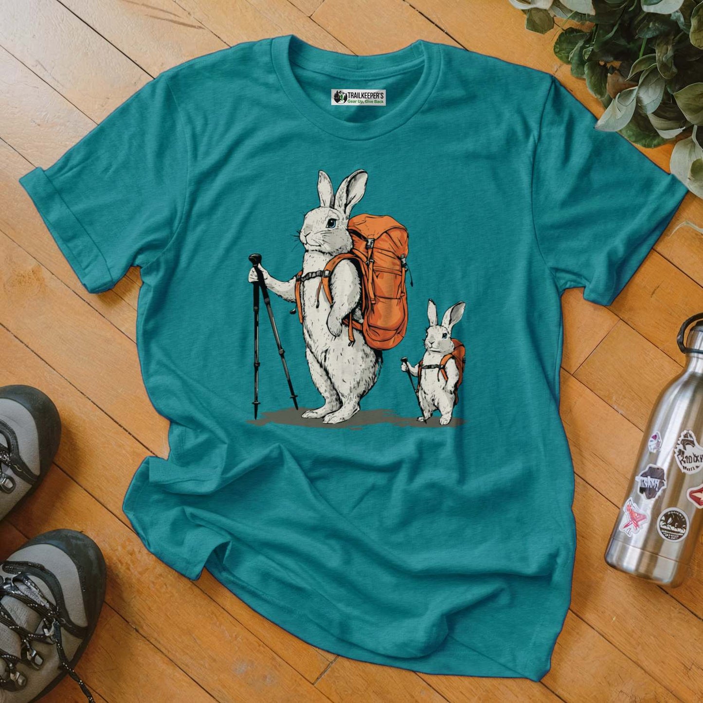 Rabbit Backpacker Family T-Shirt