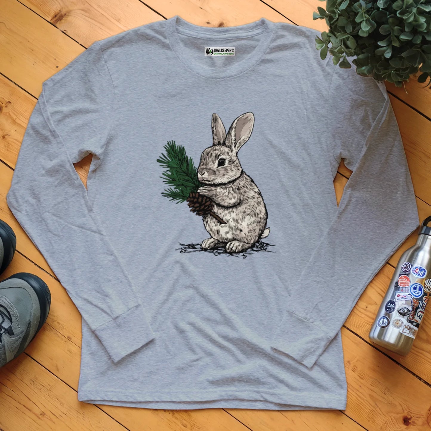 Rabbit Tree Hugger Long Sleeve T-Shirt