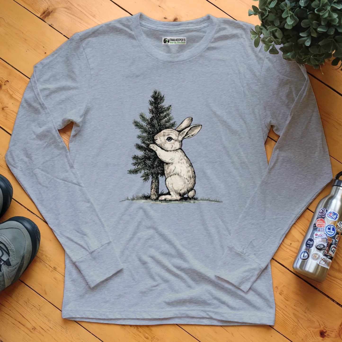 Rabbit Tree Hugger Long Sleeve T-Shirt