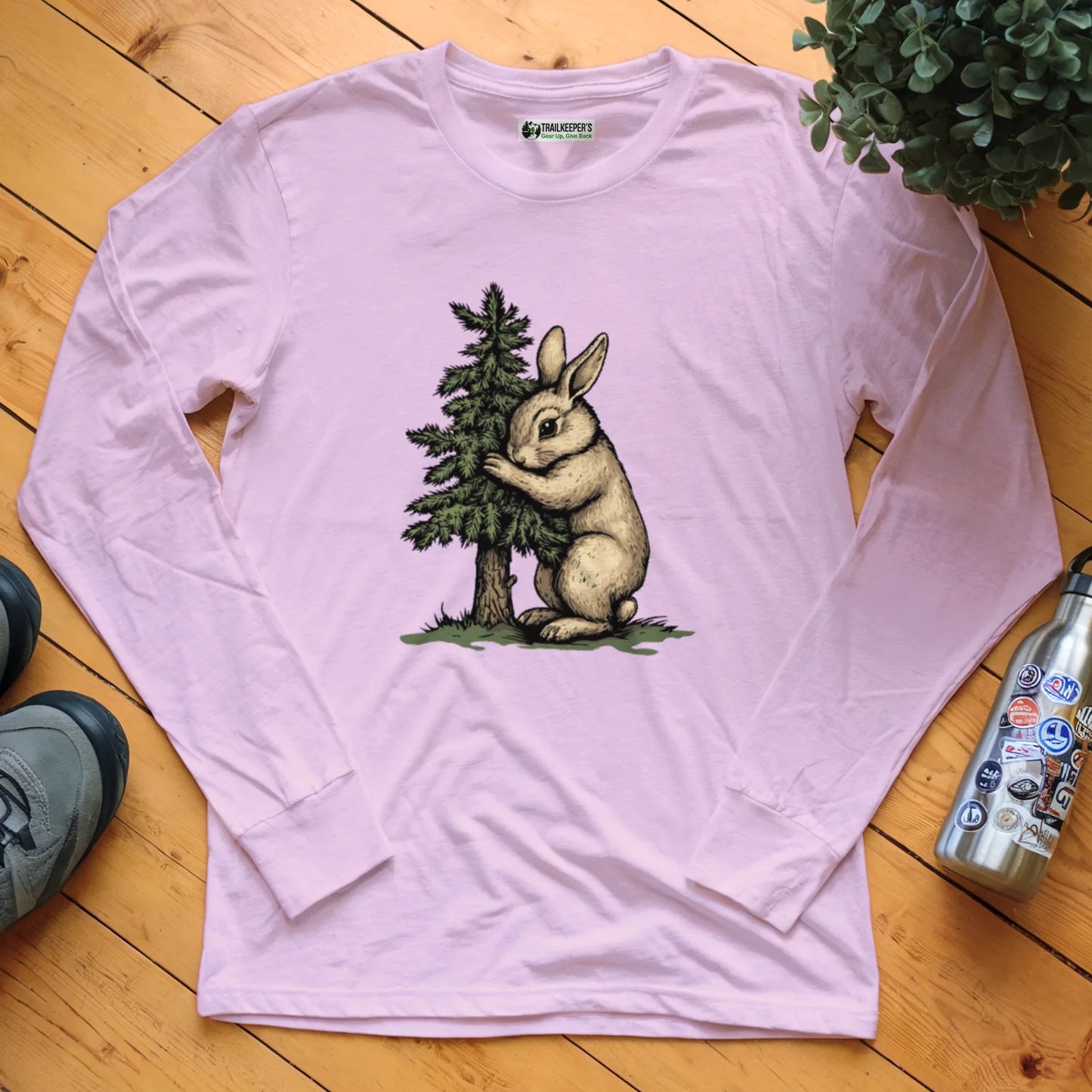 Rabbit Tree Hugger Long Sleeve T-Shirt