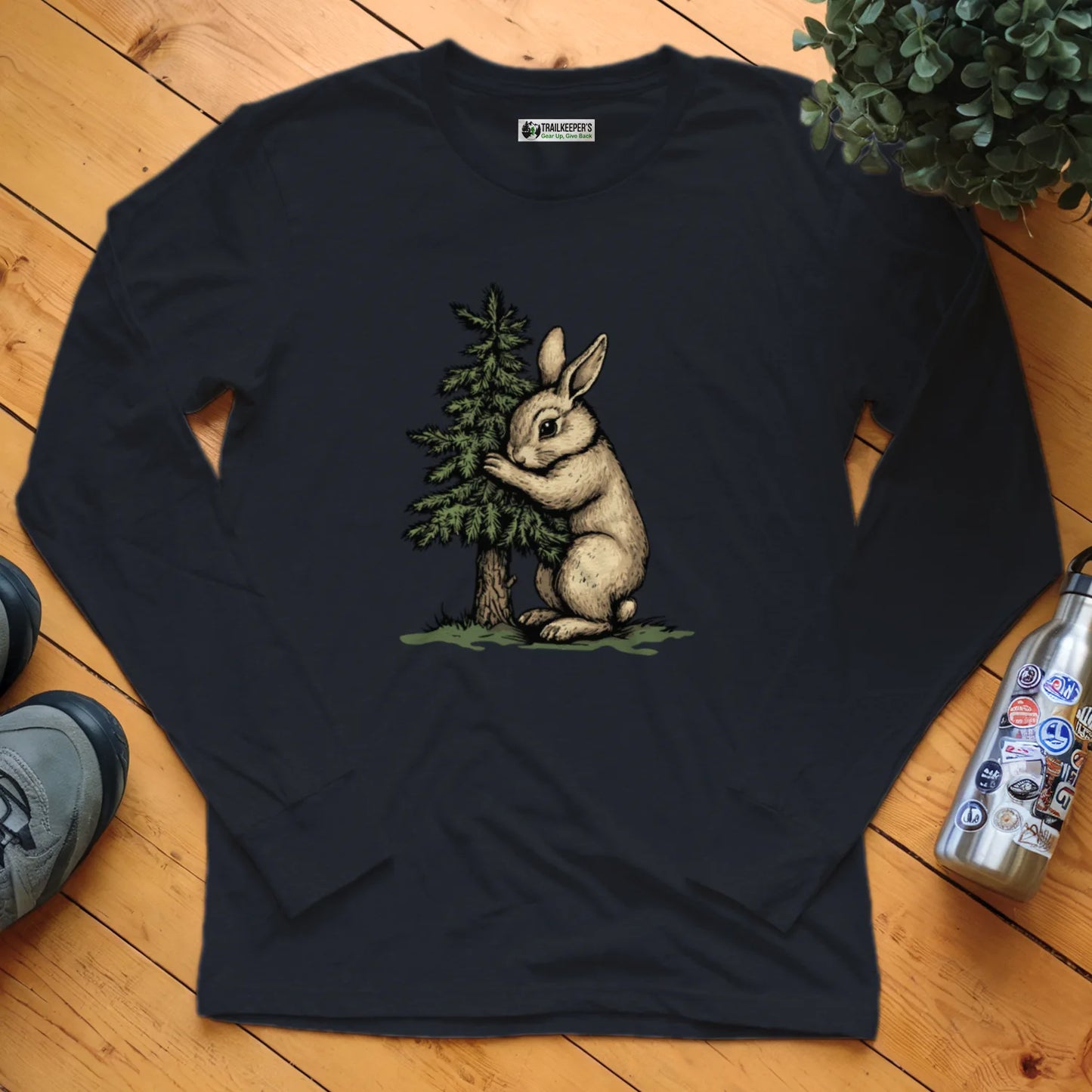 Rabbit Tree Hugger Long Sleeve T-Shirt