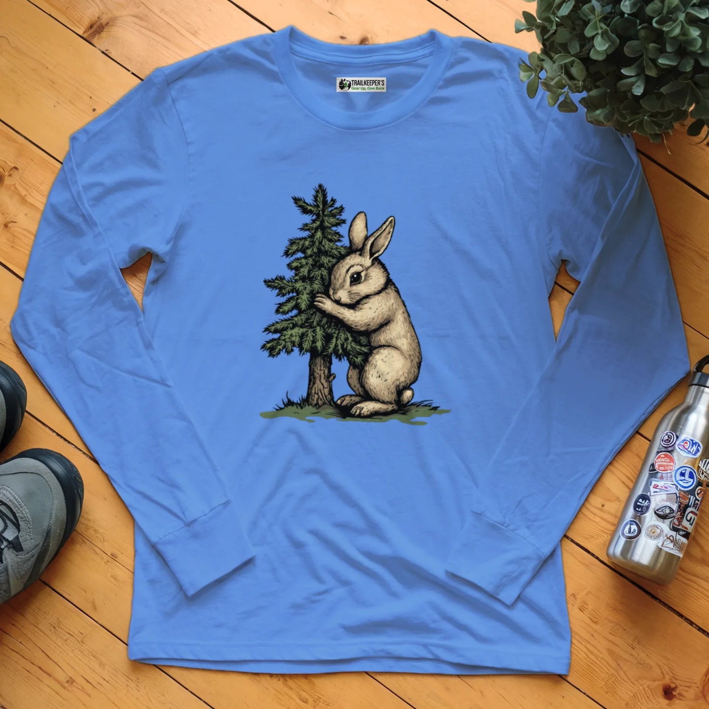 Rabbit Tree Hugger Long Sleeve T-Shirt