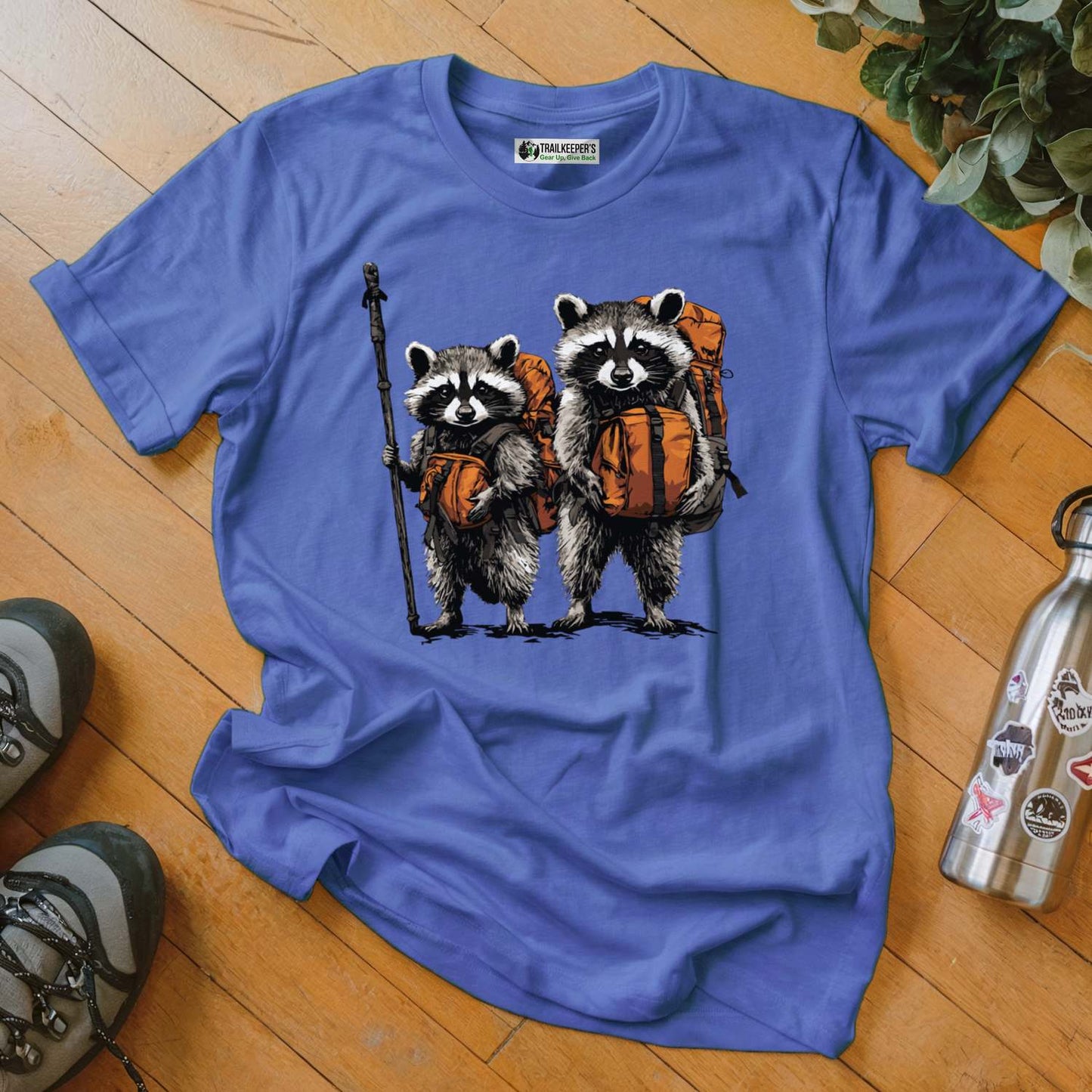 Raccoon Backpacker Buddies T-Shirt