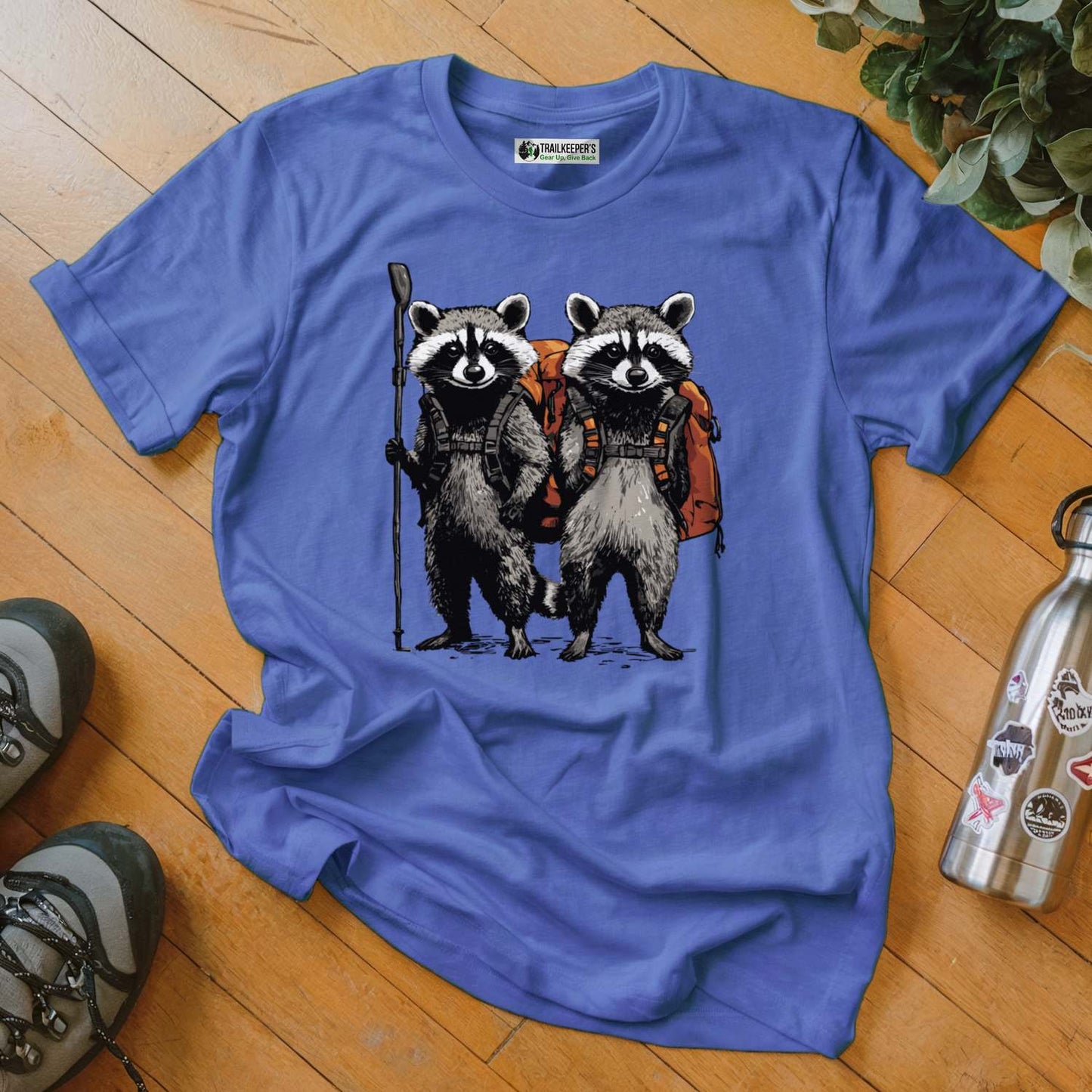 Raccoon Backpacker Buddies T-Shirt
