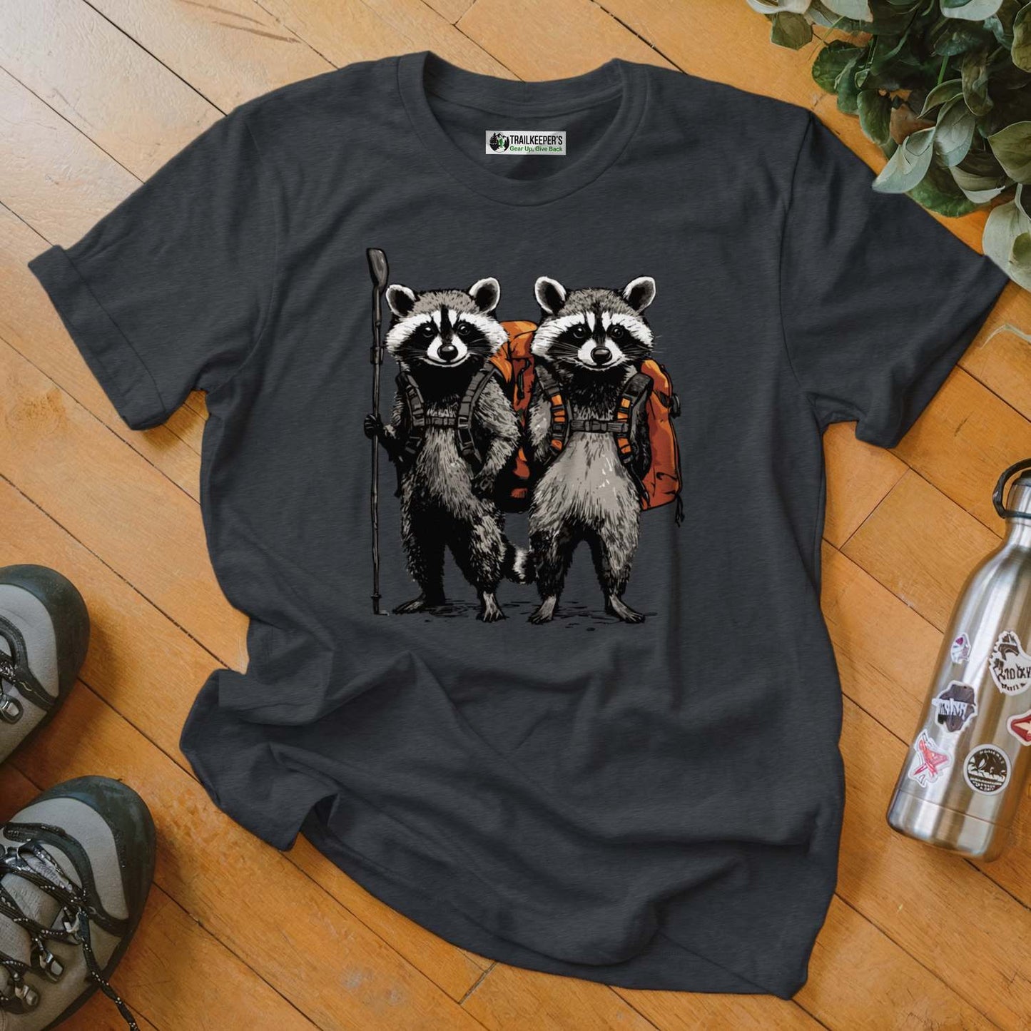 Raccoon Backpacker Buddies T-Shirt