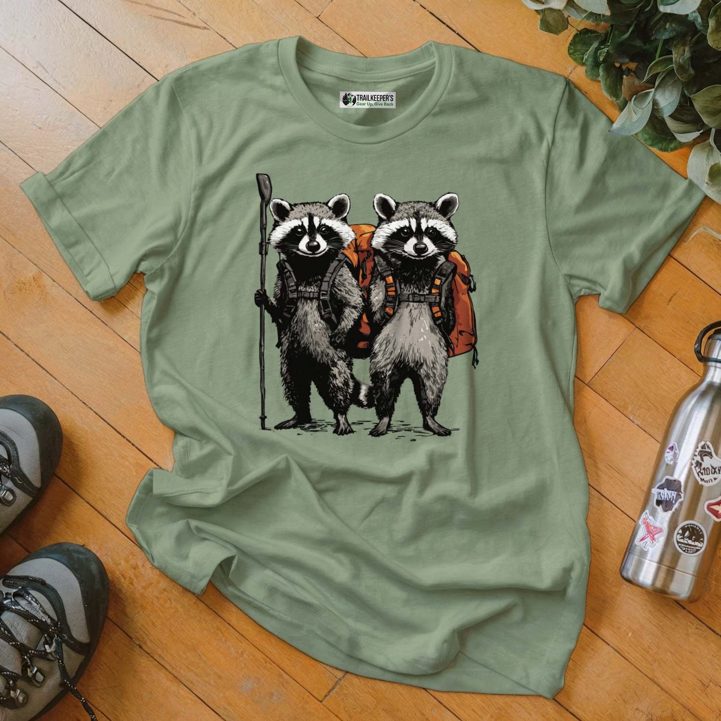 Raccoon Backpacker Buddies T-Shirt