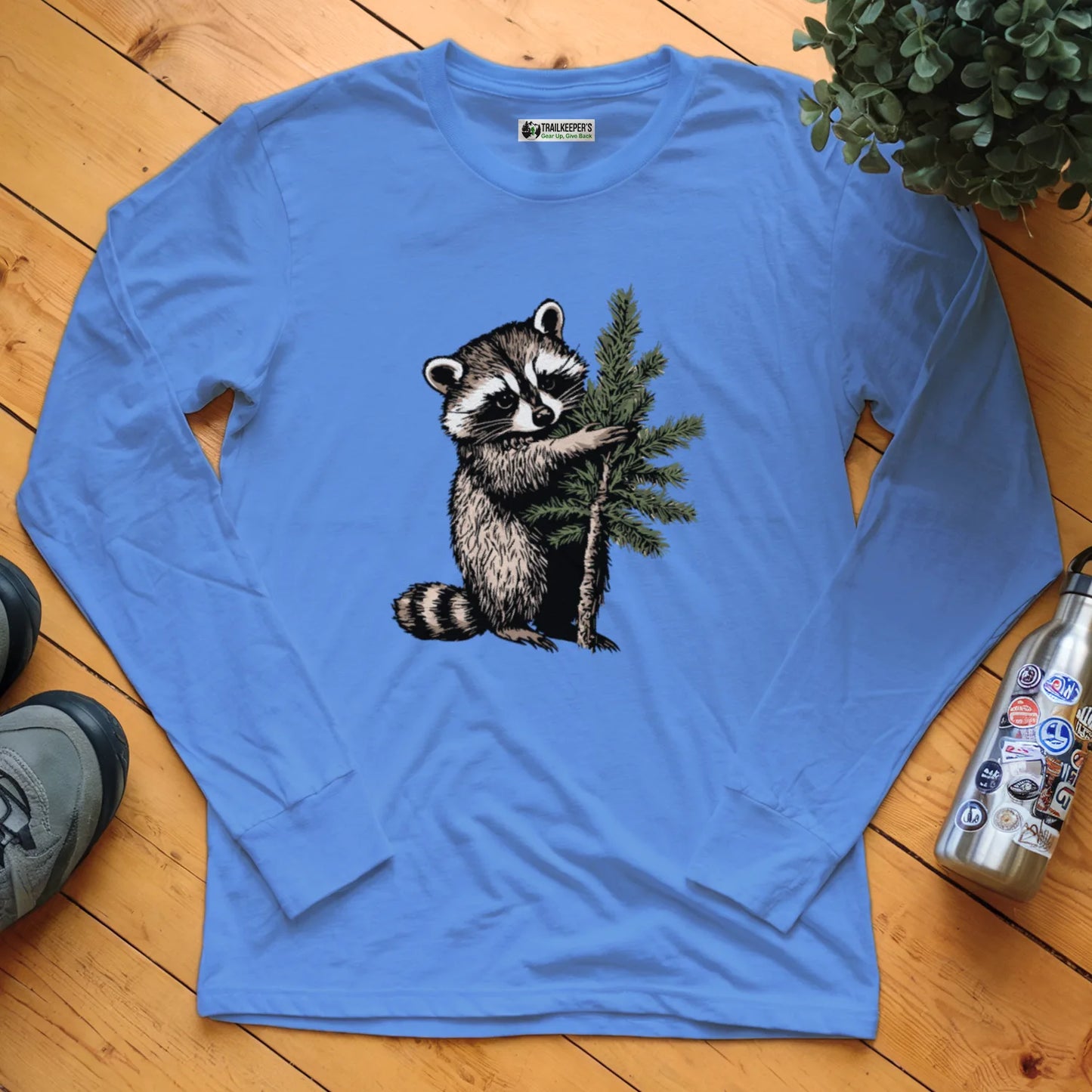 Raccoon Tree Hugger Long Sleeve T-Shirt
