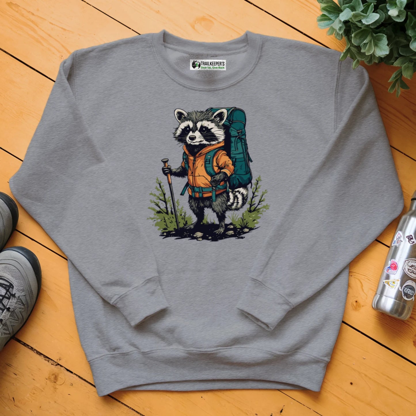 Racoon Backpacker Sweatshirt