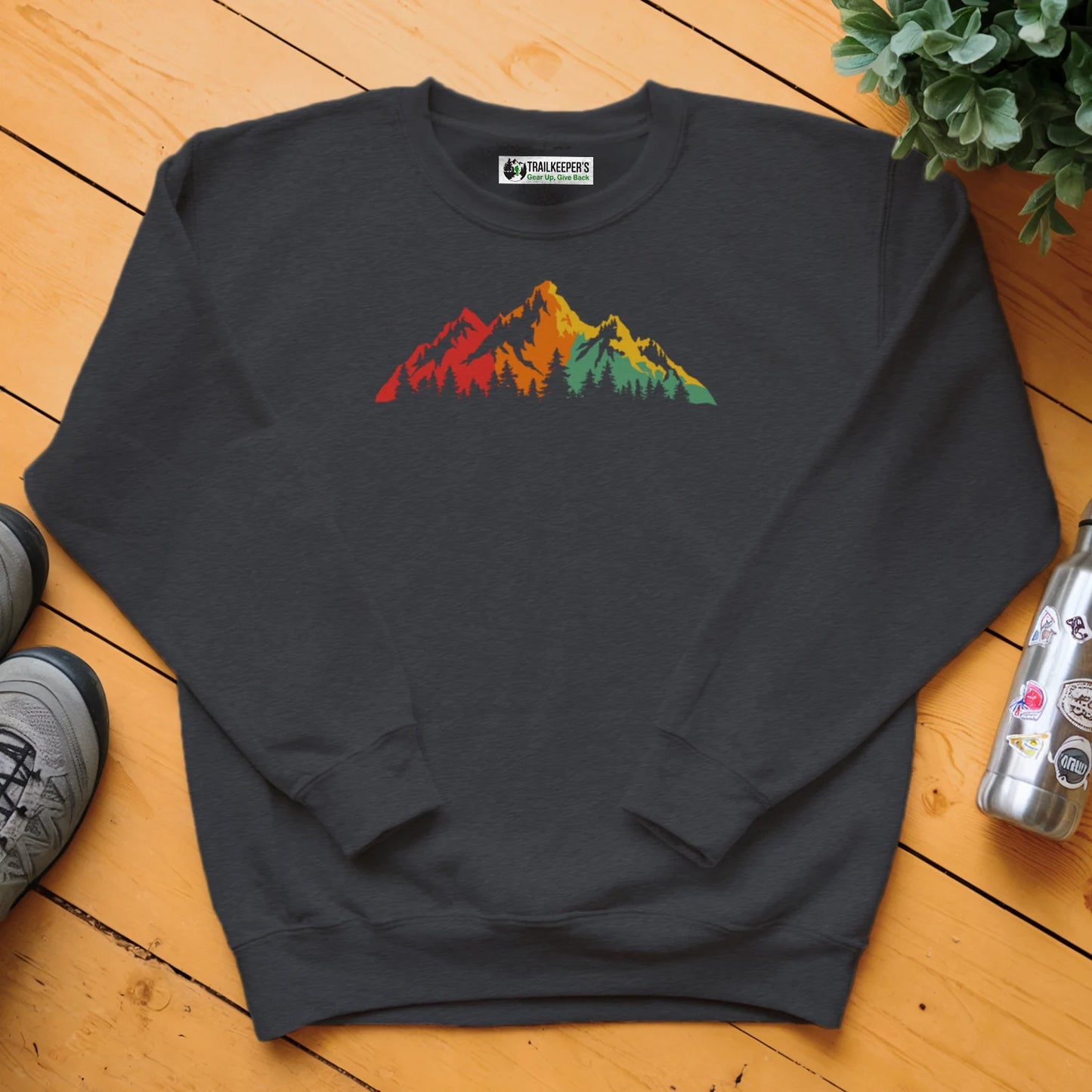 Rainbow Mountain Scene Sweatshirt