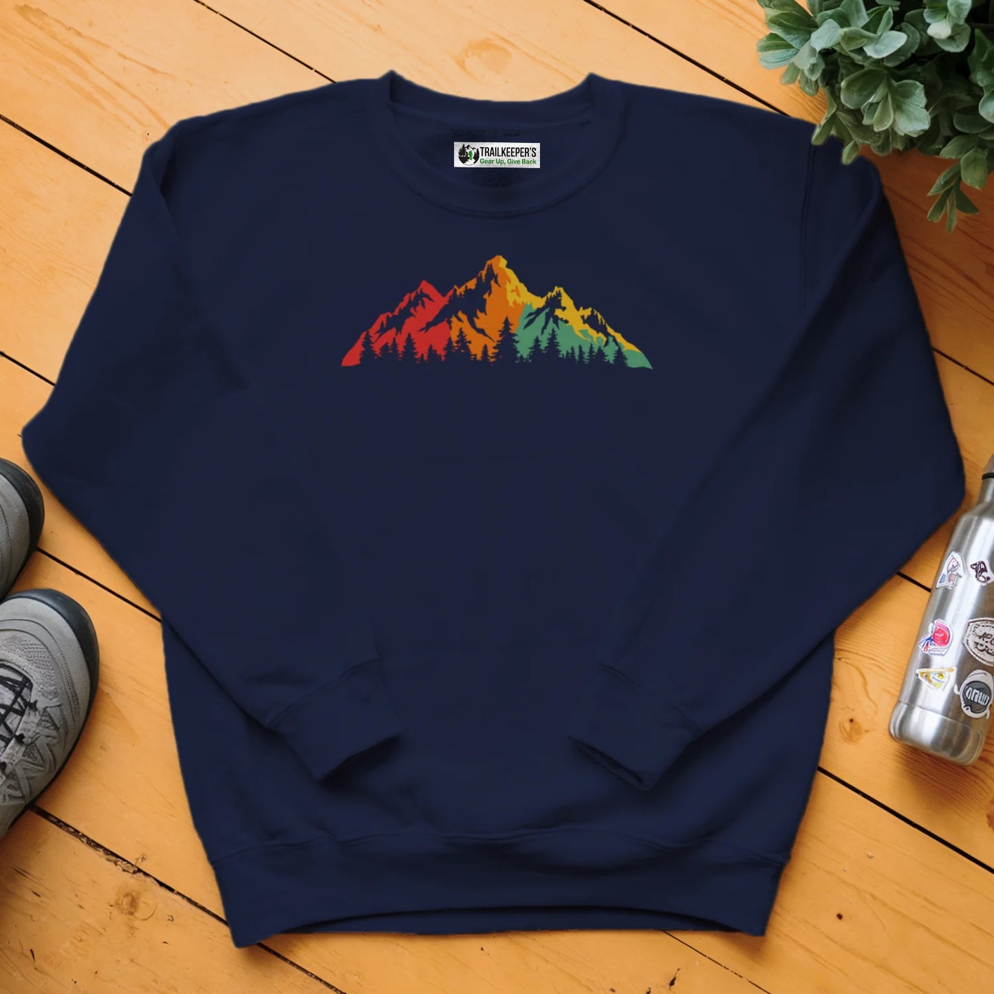 Rainbow Mountain Scene Sweatshirt