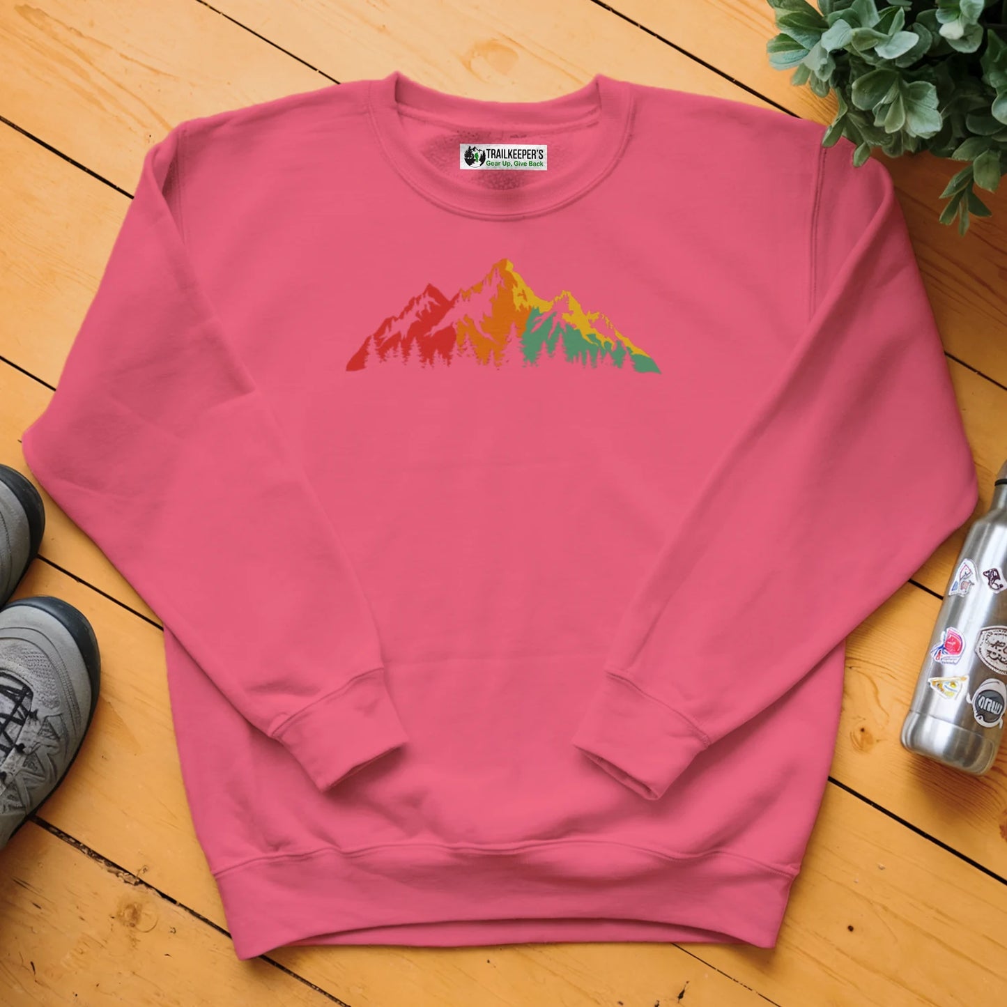 Rainbow Mountain Scene Sweatshirt