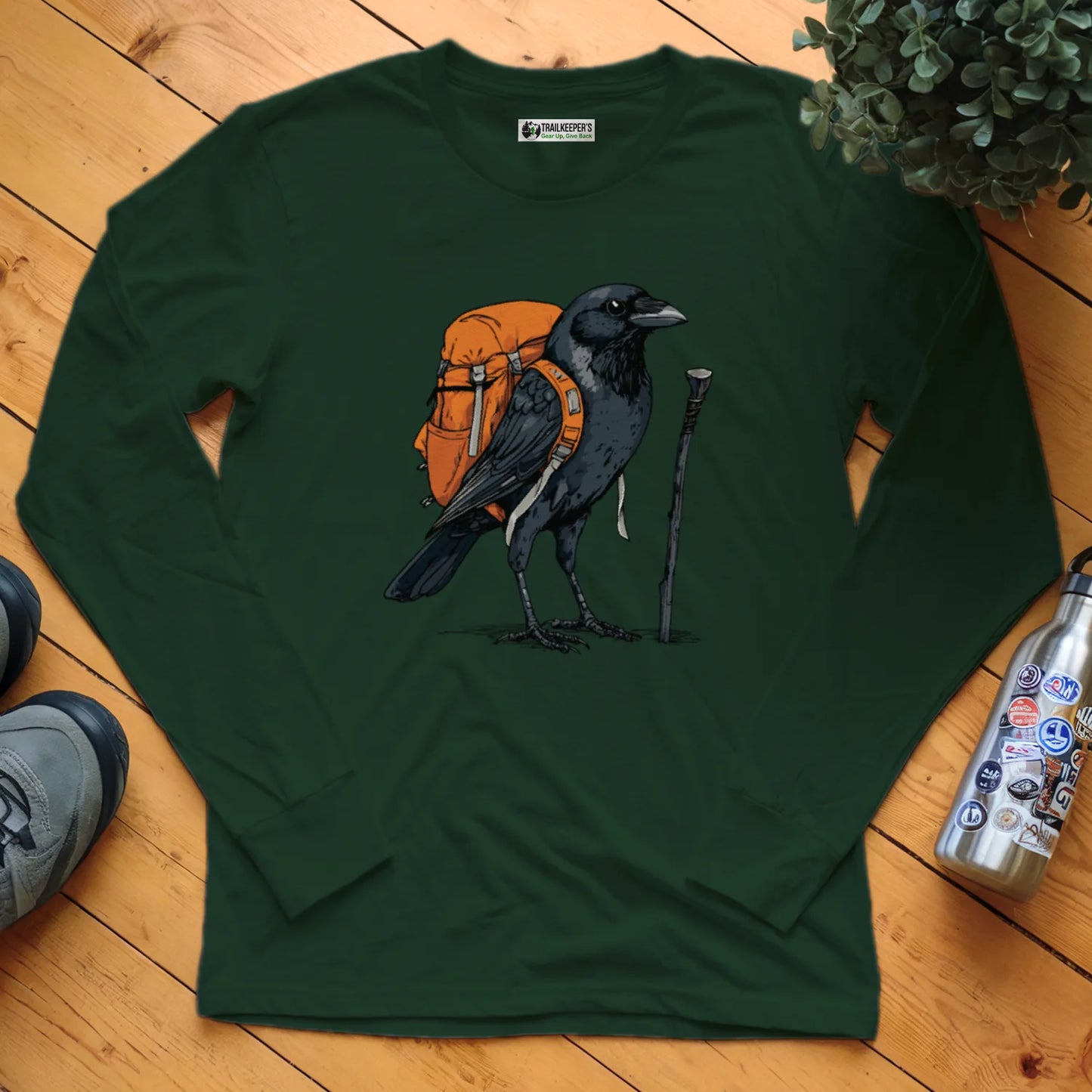 Raven Backpacker Long Sleeve T-Shirt