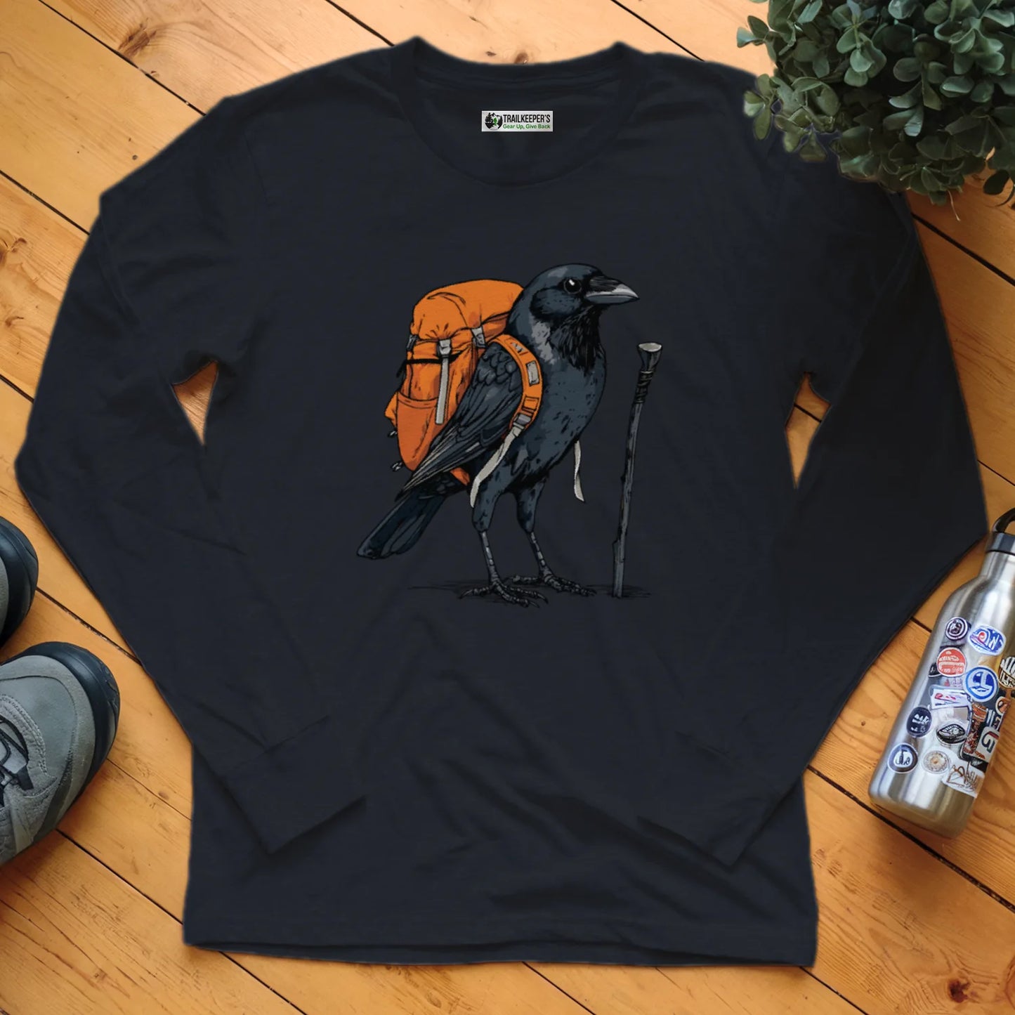 Raven Backpacker Long Sleeve T-Shirt