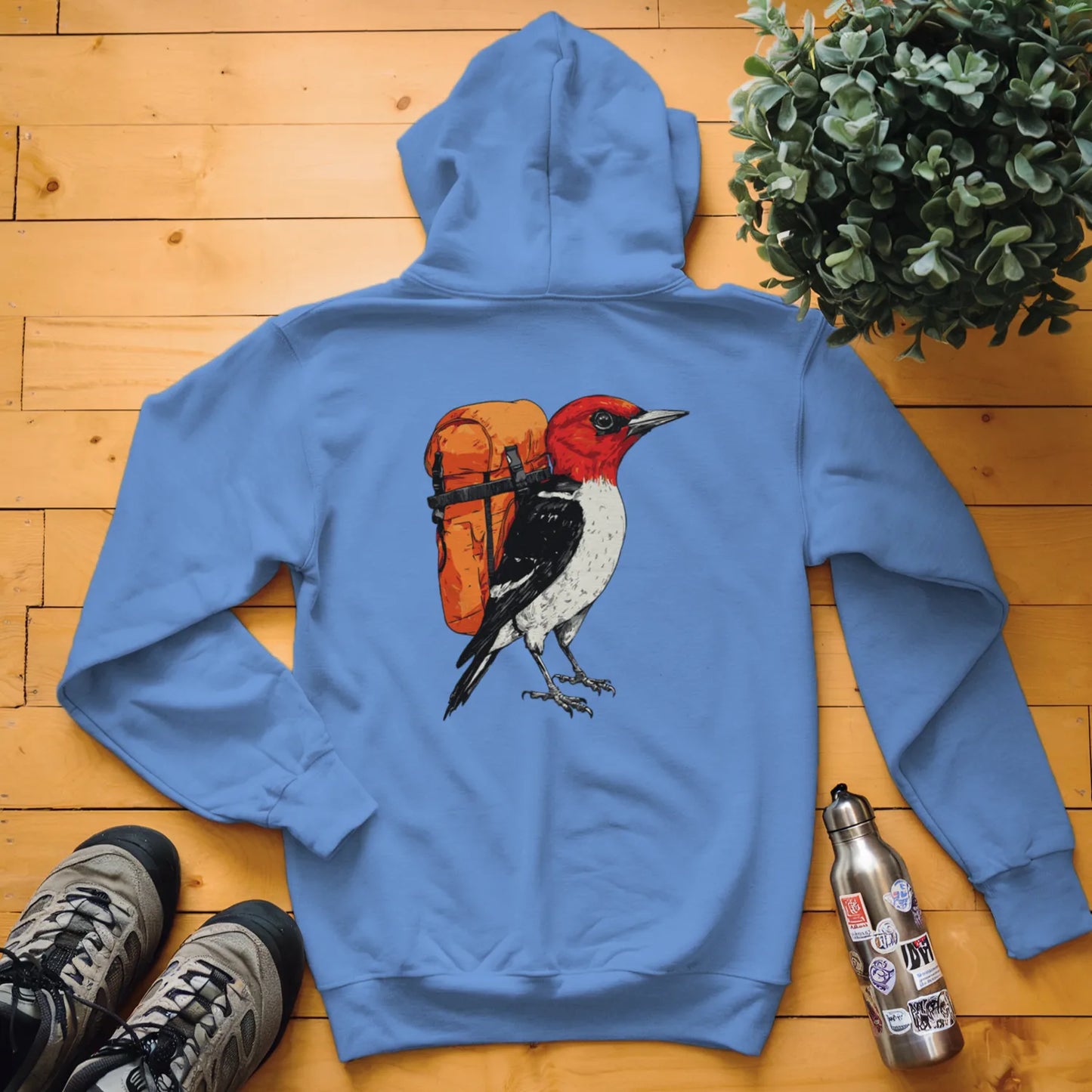 Red-headed Woodpecker Backpacker Hoodie