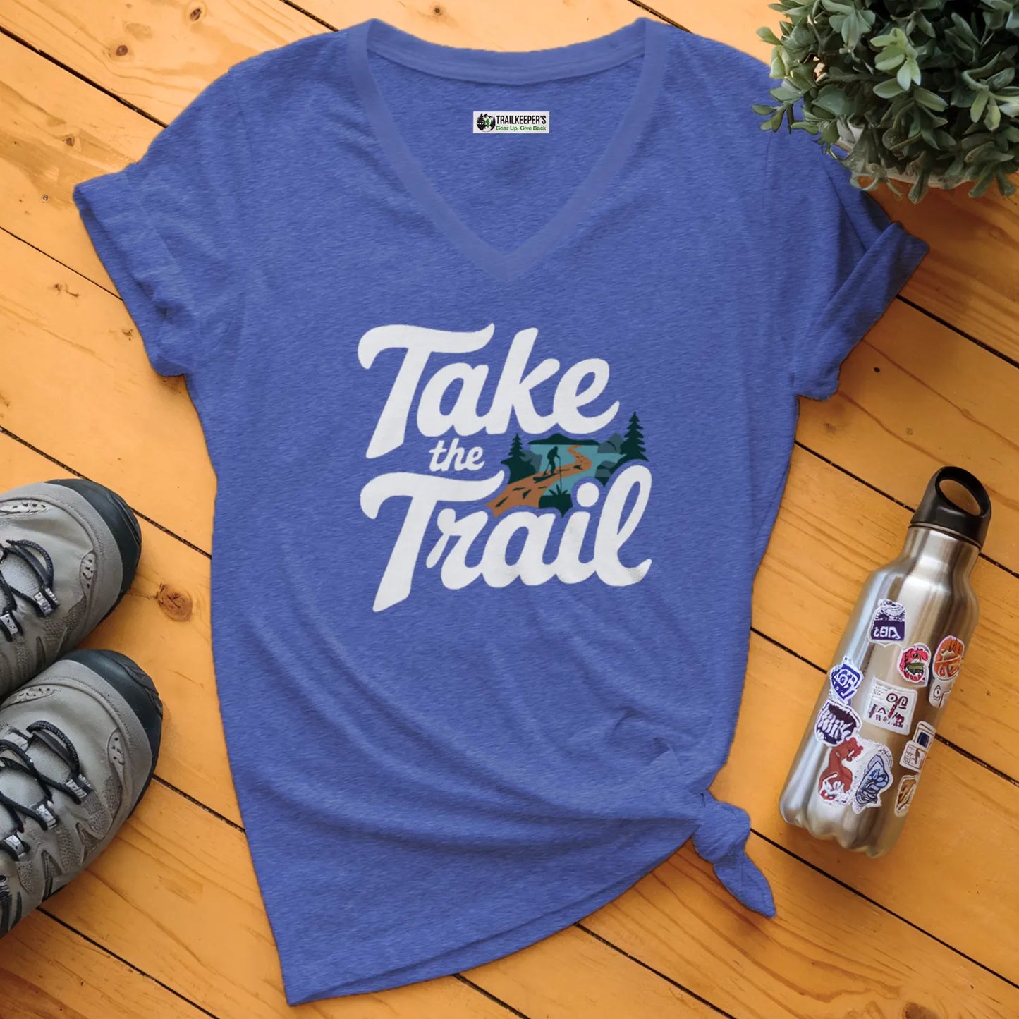 Take The Trail V-Neck T-Shirt