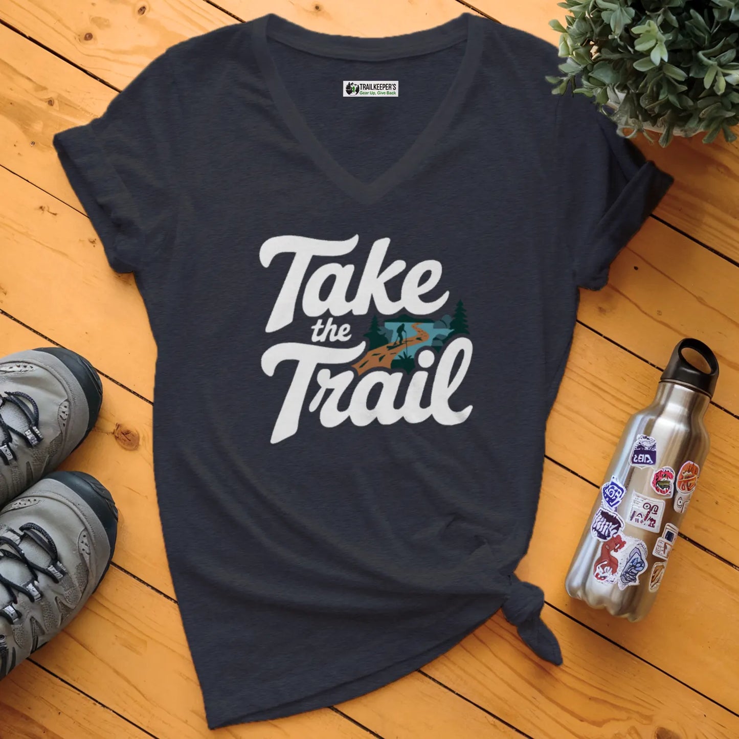 Take The Trail V-Neck T-Shirt