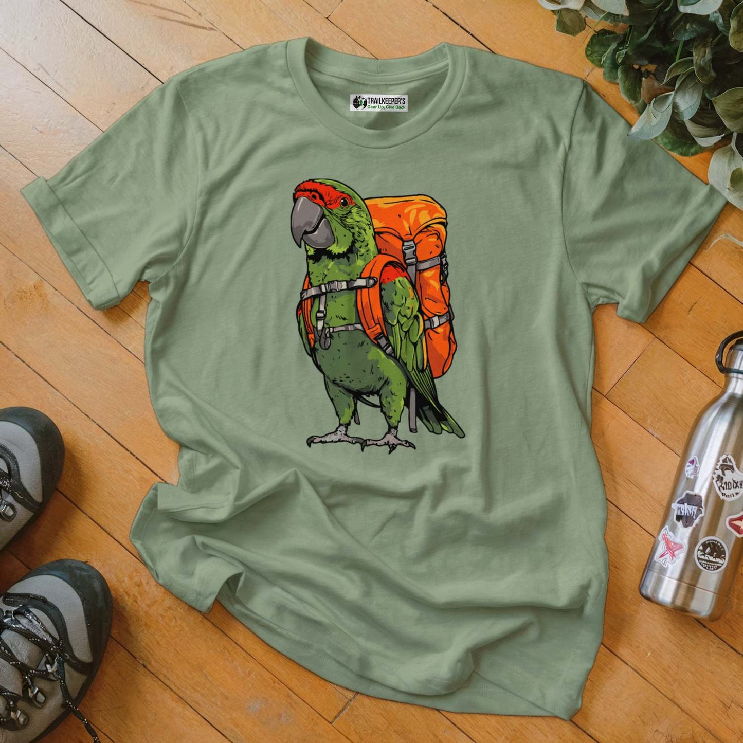 Thick-billed Parrot Backpacker T-Shirt