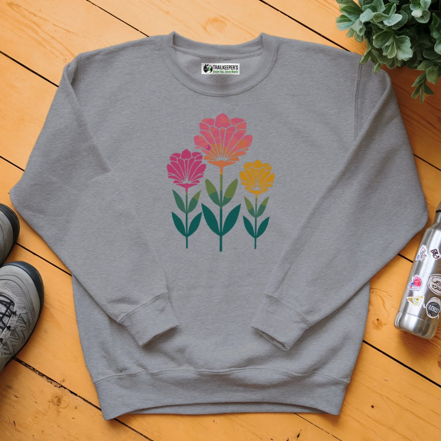 Three Flowers Sweatshirt