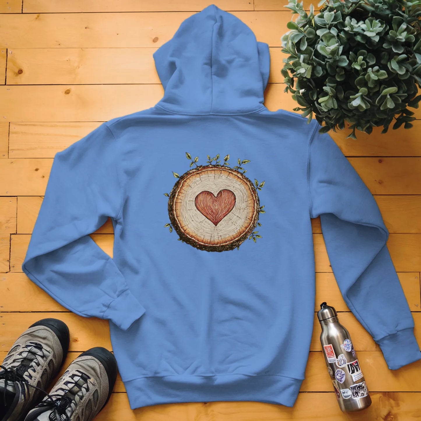 Tree Heart Wood Hoodie