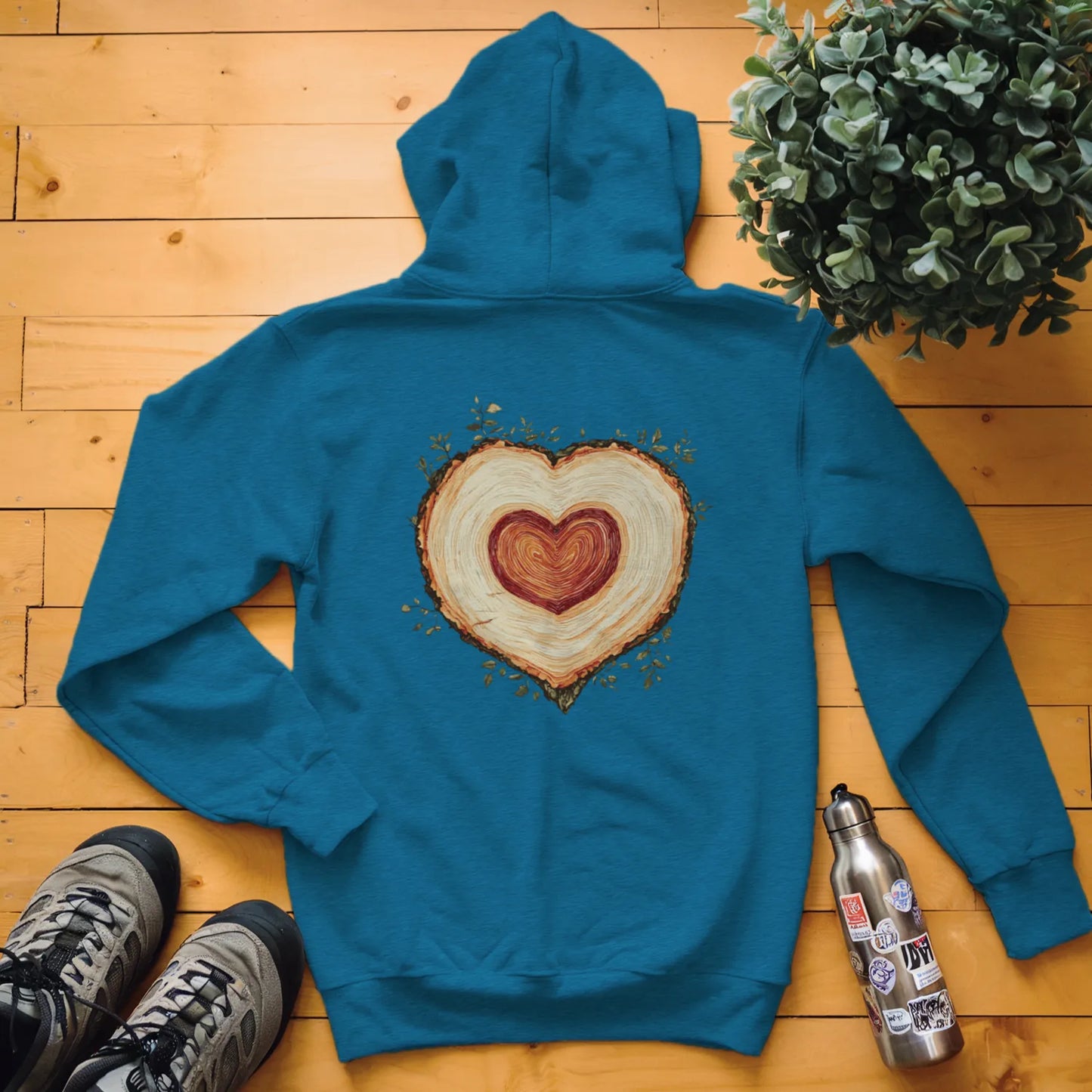 Tree Heart Wood Hoodie