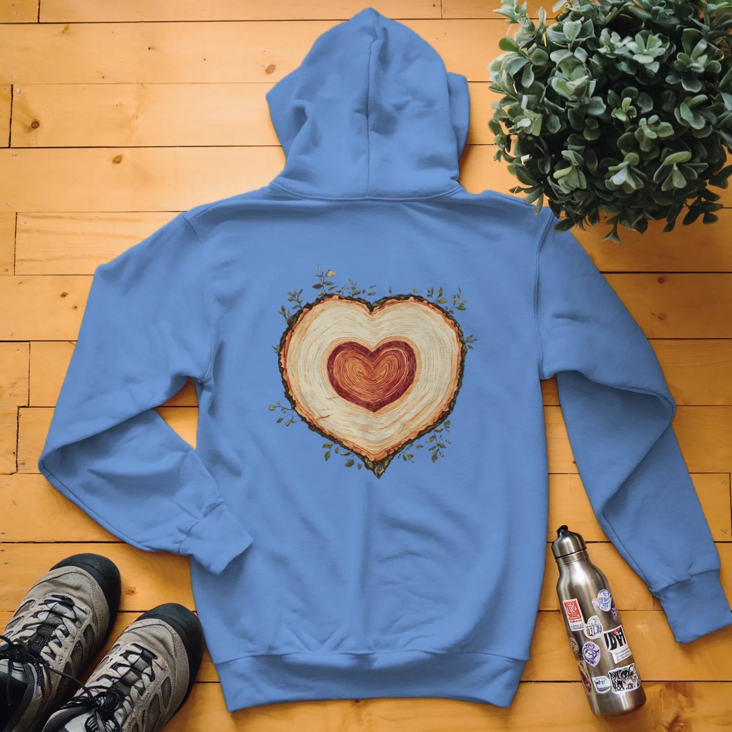 Tree Heart Wood Hoodie