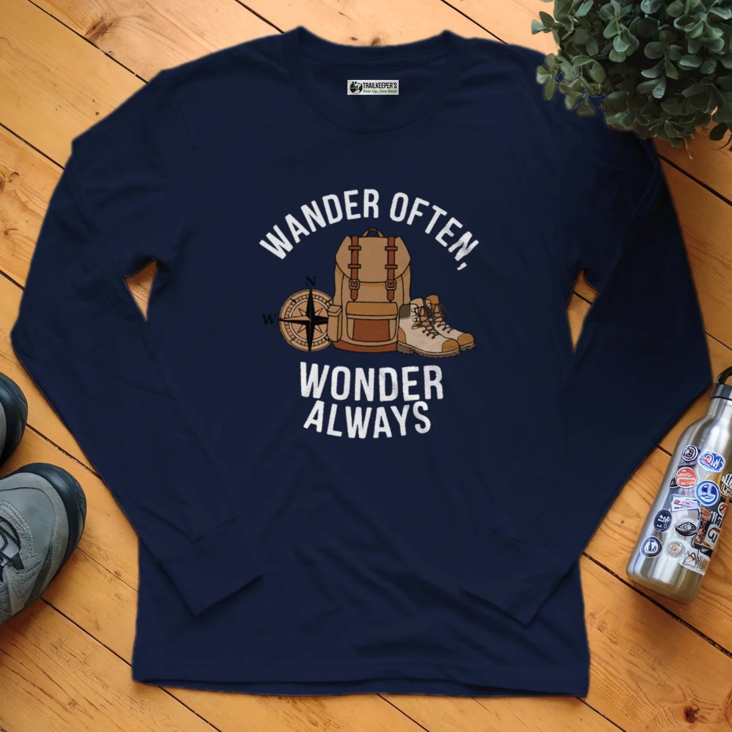 Wander Often, Wonder Always Long Sleeve T-Shirt
