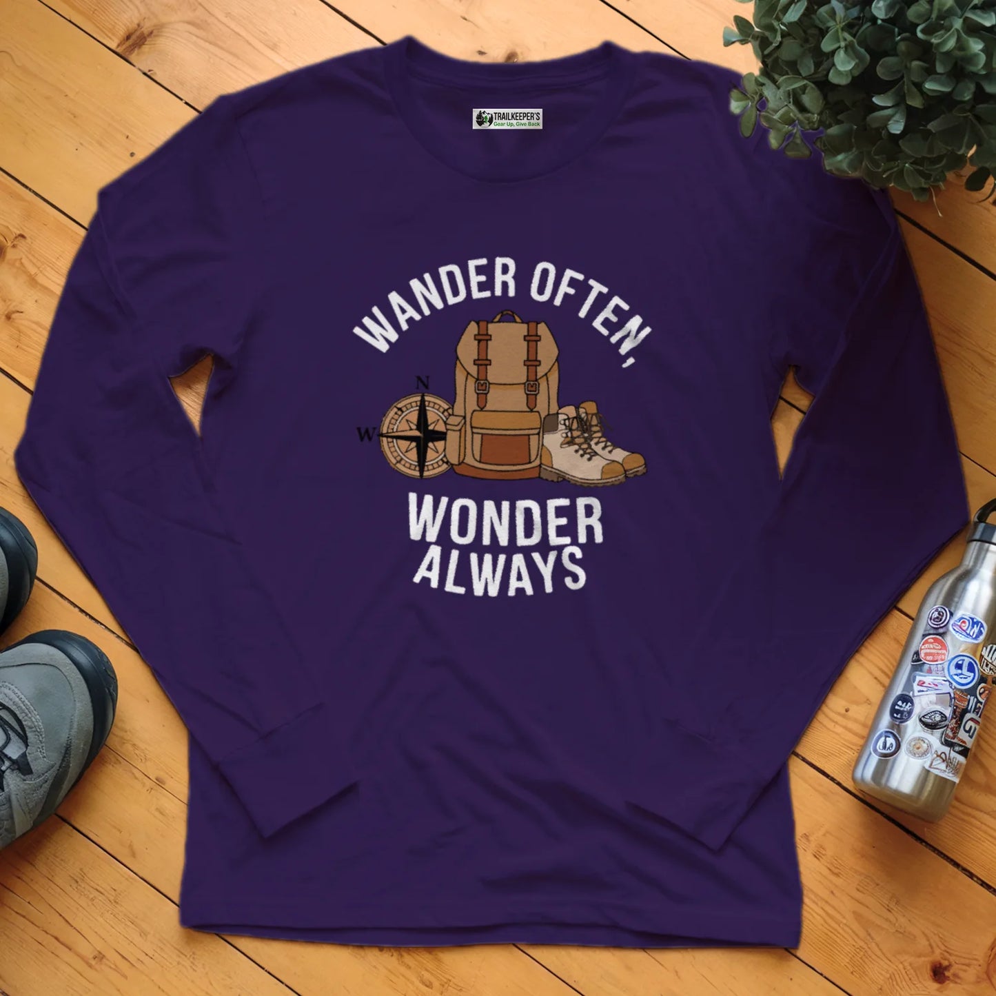 Wander Often, Wonder Always Long Sleeve T-Shirt
