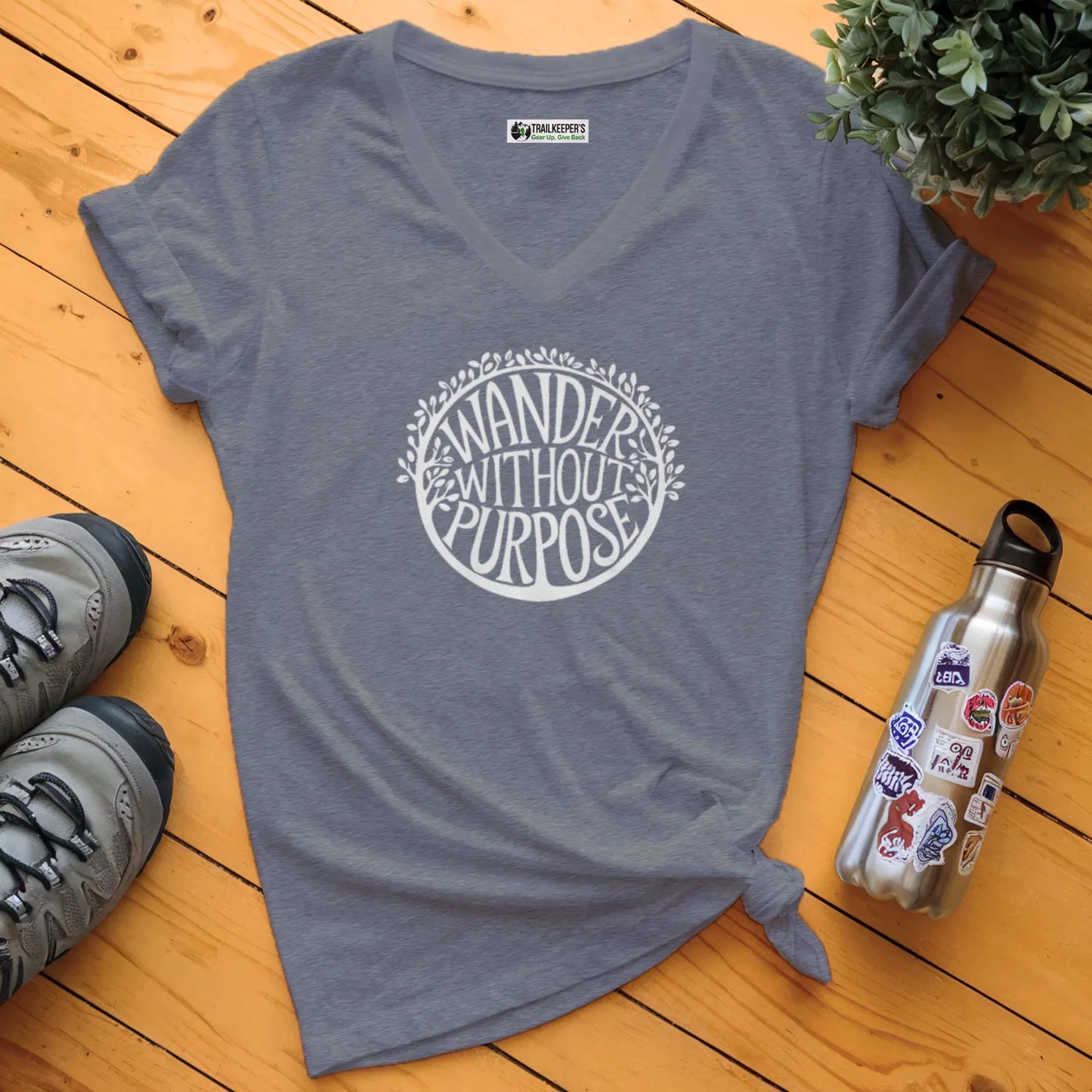 Wander Without Purpose V-Neck T-Shirt