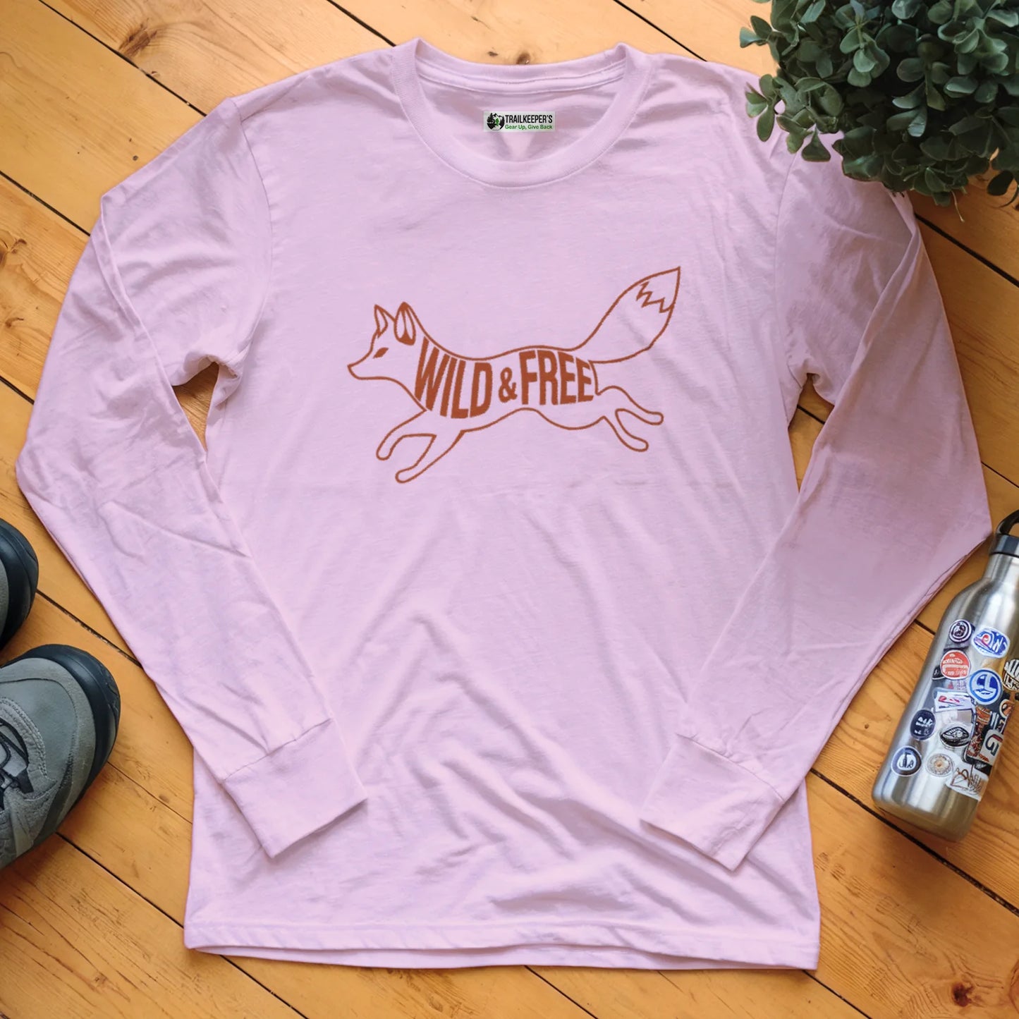 Wild And Free Fox Long Sleeve T-Shirt