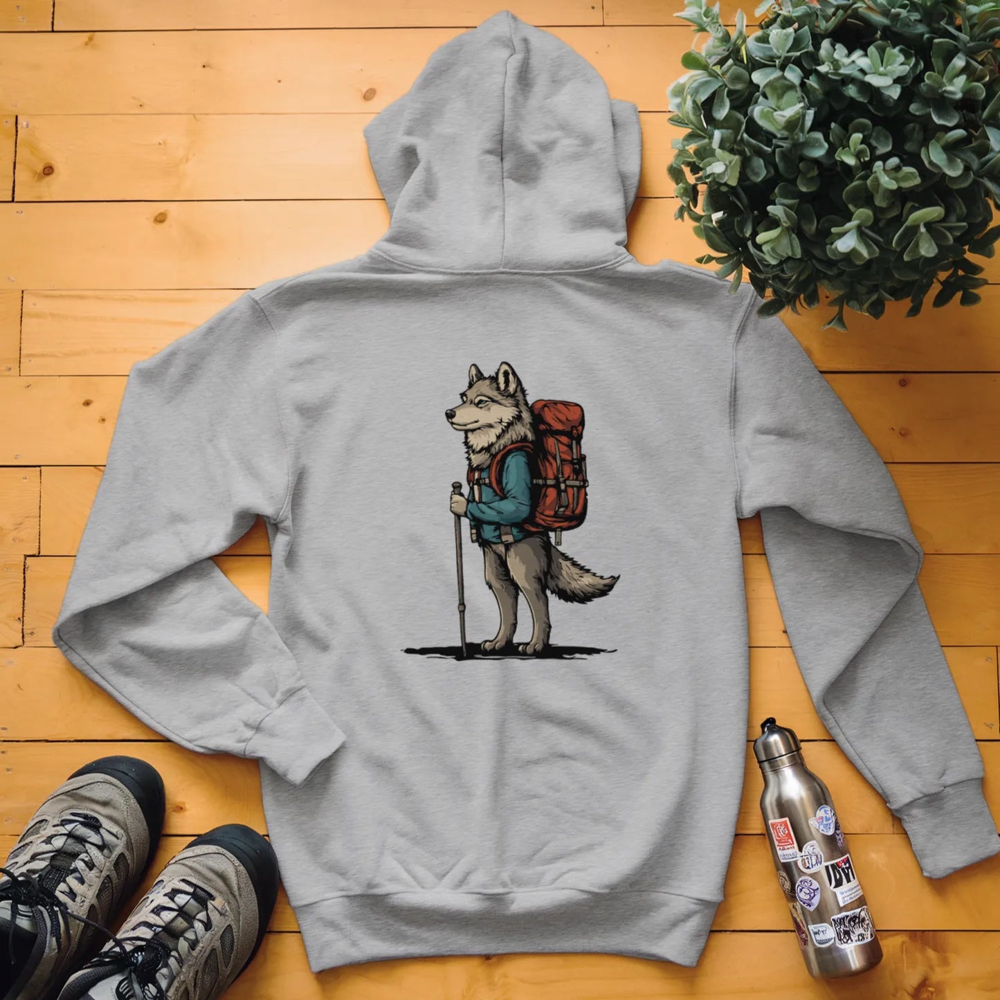 Wolf Backpacker Hoodie