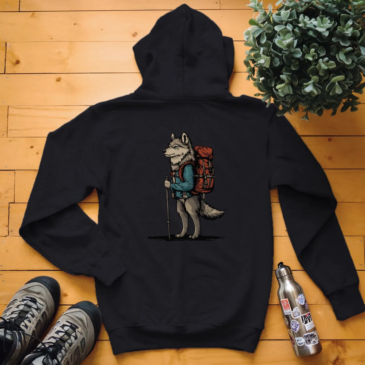 Wolf Backpacker Hoodie