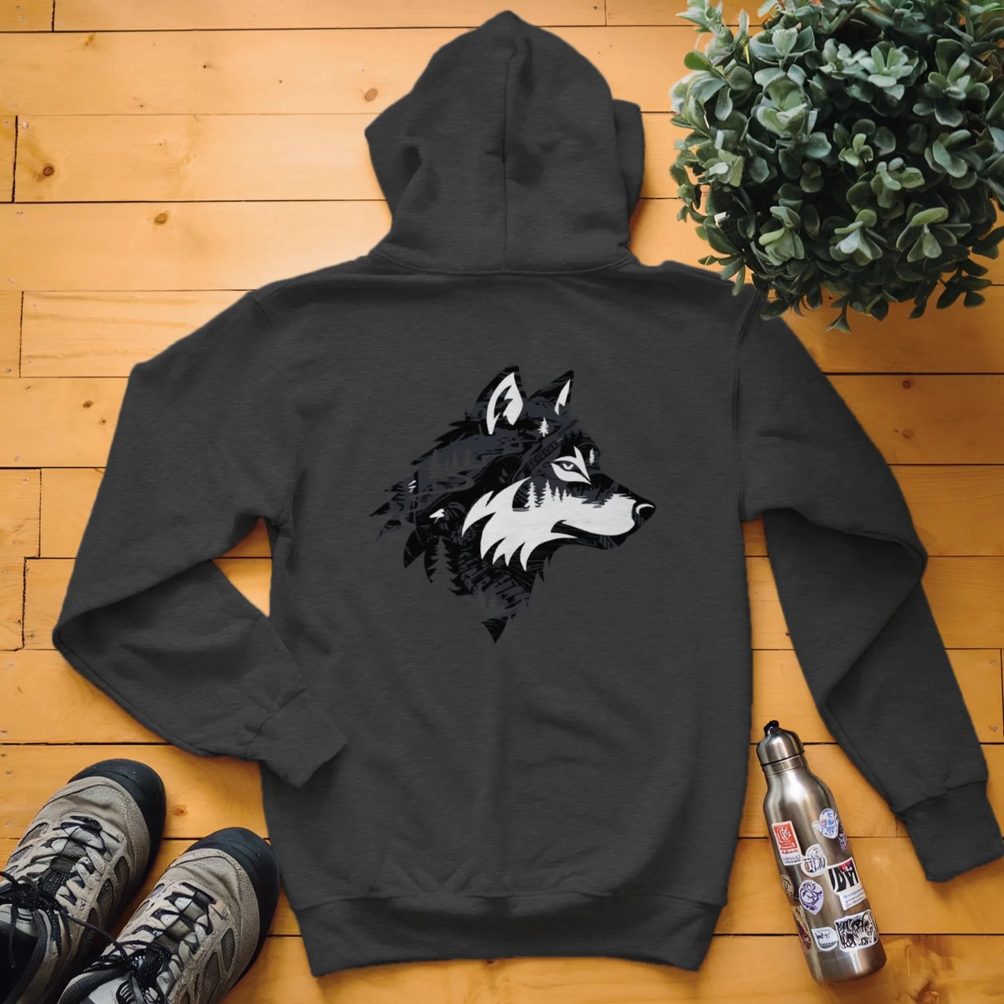 Wolf Head Forest Hoodie
