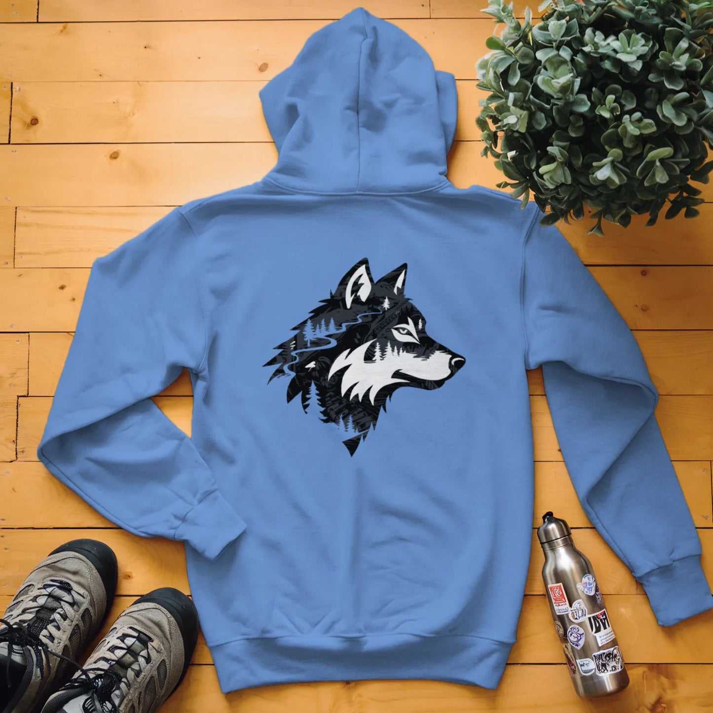 Wolf Head Forest Hoodie