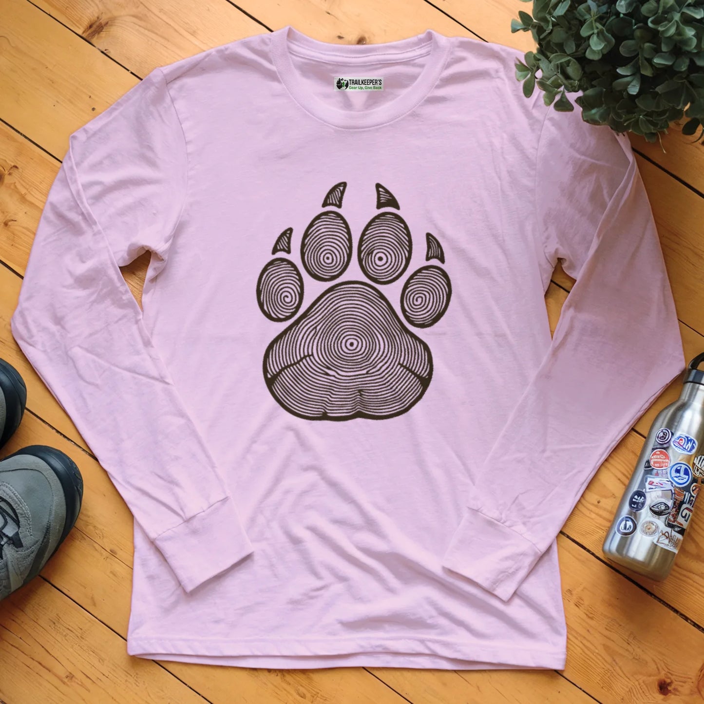 Wolf Paw Tree Rings Long Sleeve T-Shirt