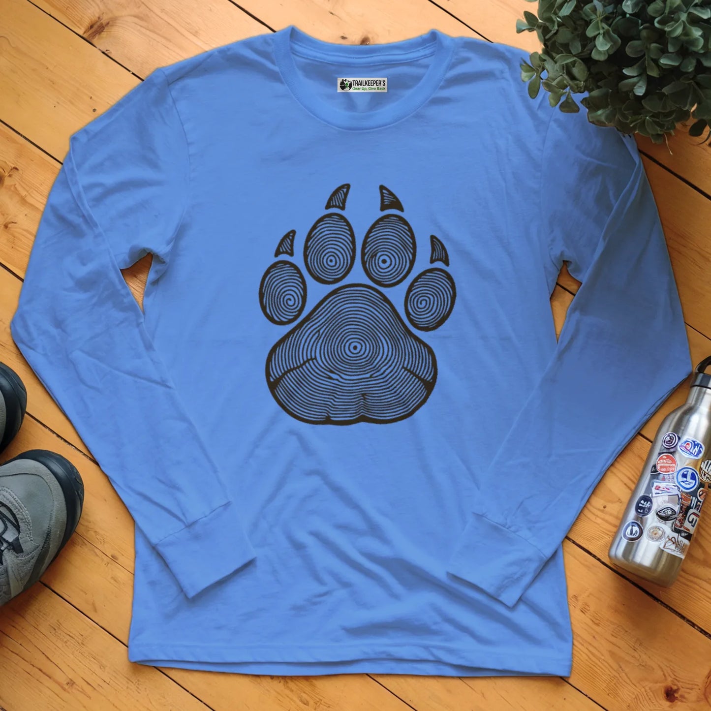 Wolf Paw Tree Rings Long Sleeve T-Shirt