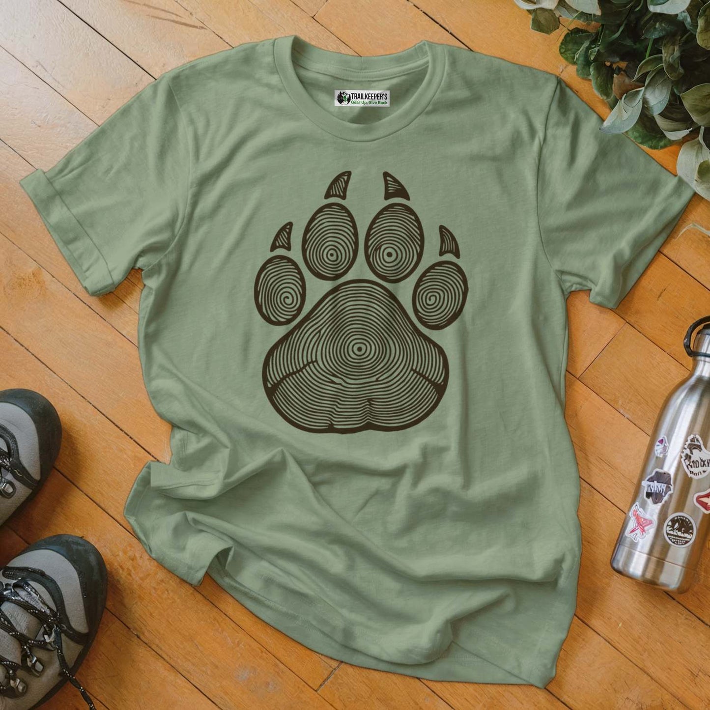 Wolf Paw Tree Rings T-Shirt