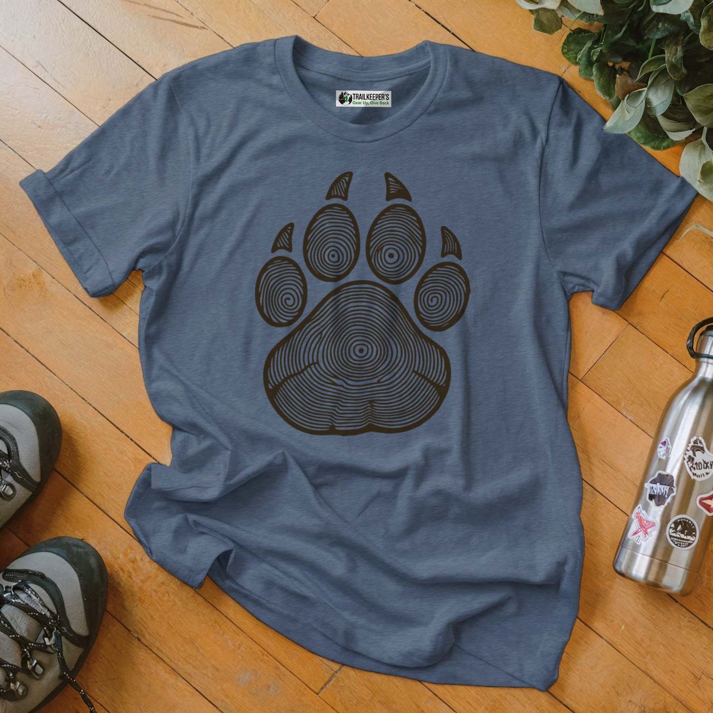 Wolf Paw Tree Rings T-Shirt