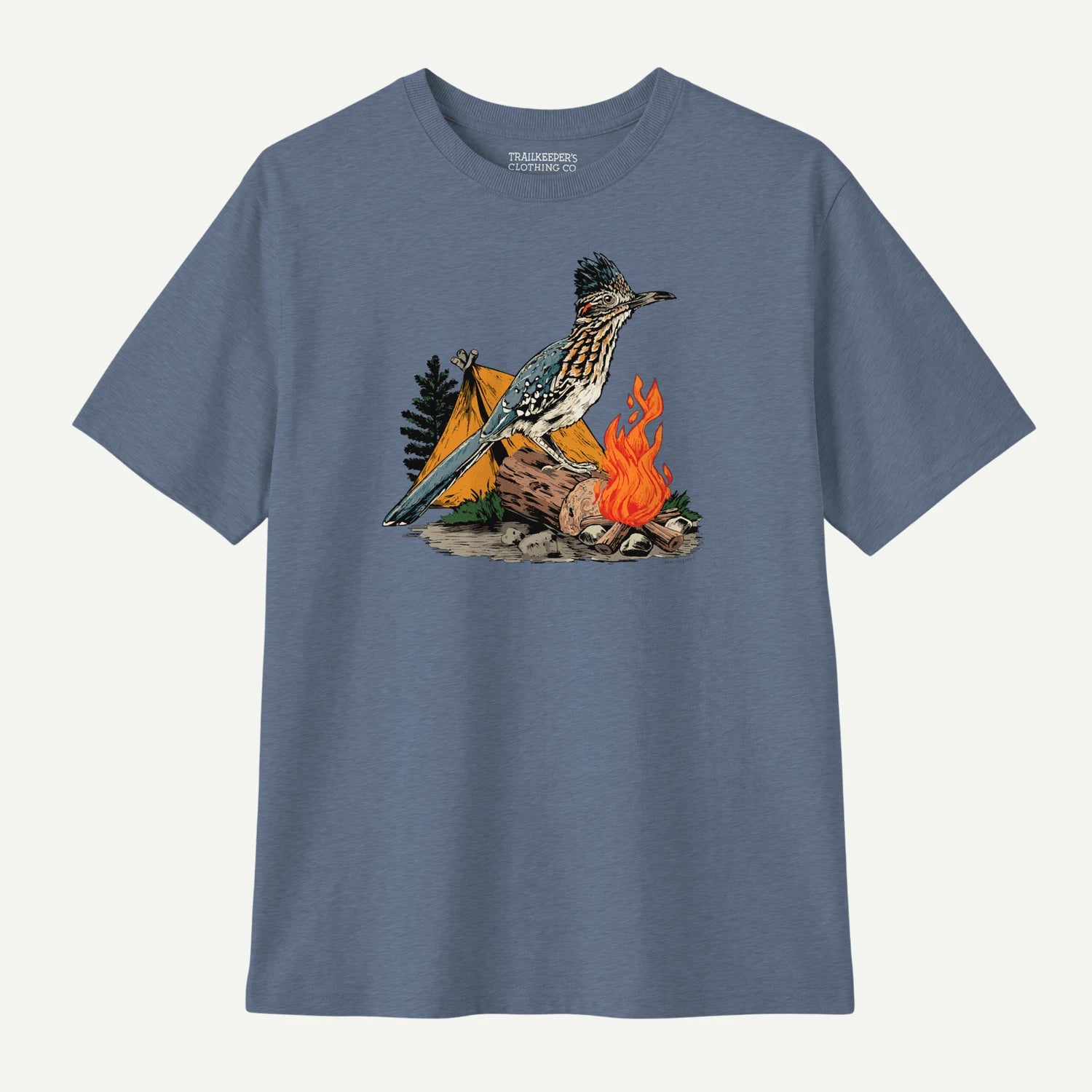 wir zelten schwarz t shirt Roadrunner Camping-T-Shirt – Trailkeeper's Clothing Co