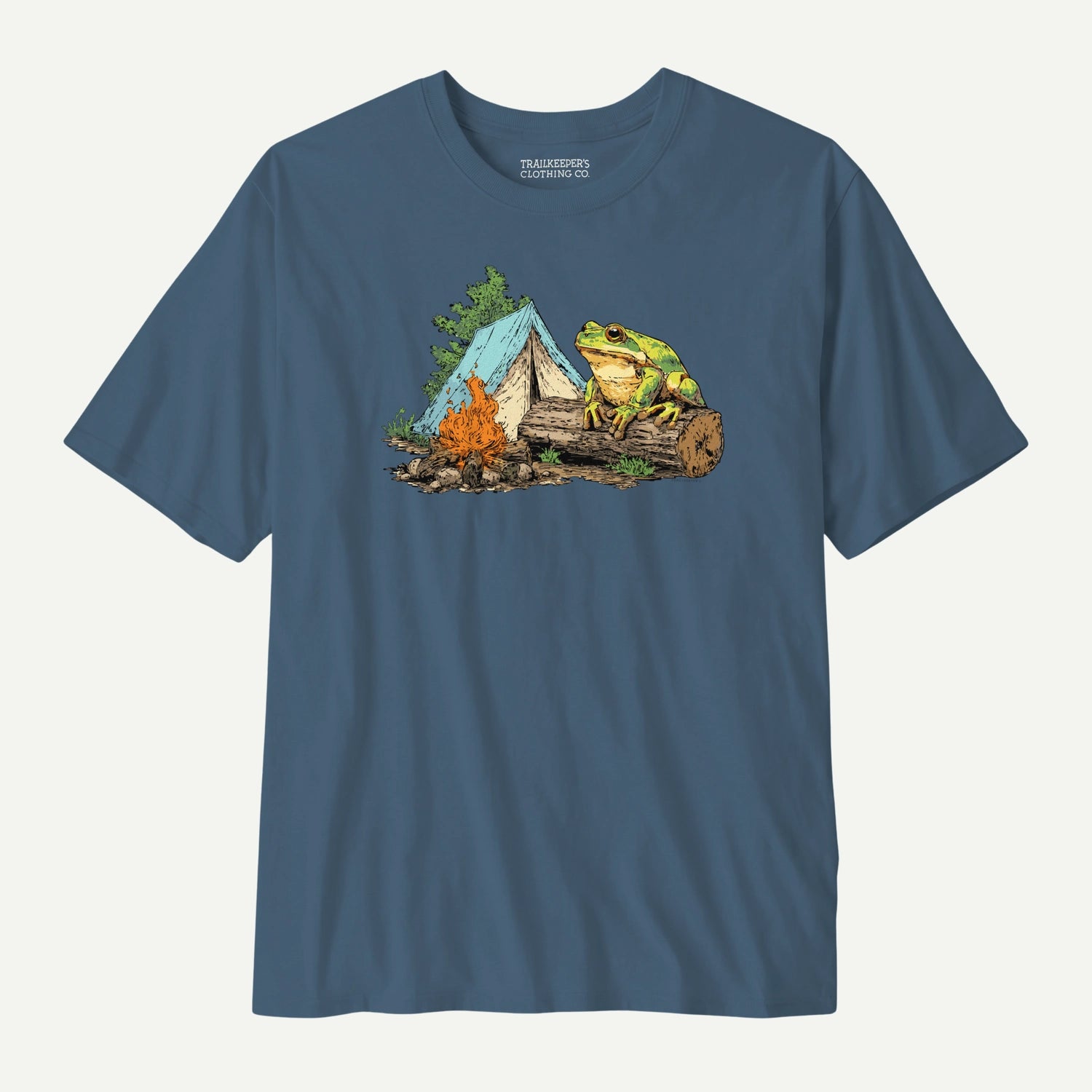 wir zelten schwarz t shirt Frosch-Camping-T-Shirt – Trailkeeper's Clothing Co