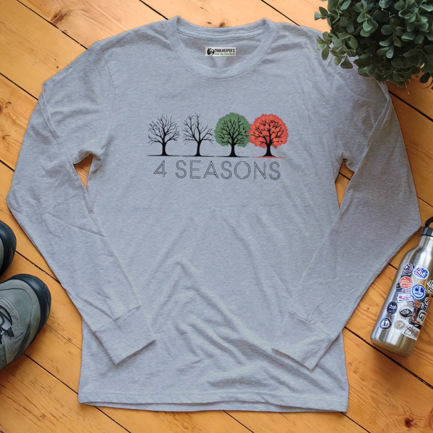 4 Seasons Trees Long Sleeve T-Shirt