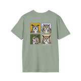Great Horned Owl 4 Panel T-Shirt
