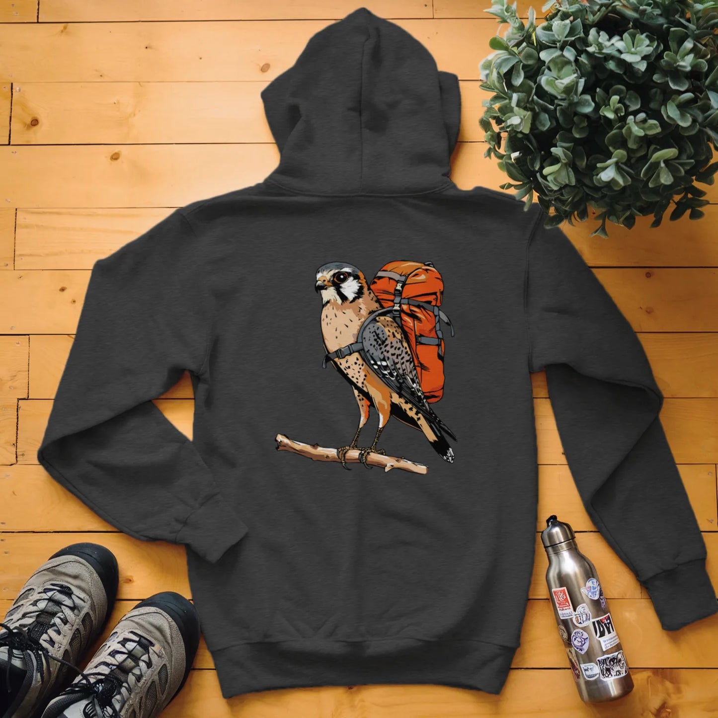 American Kestrel Backpacker Hoodie