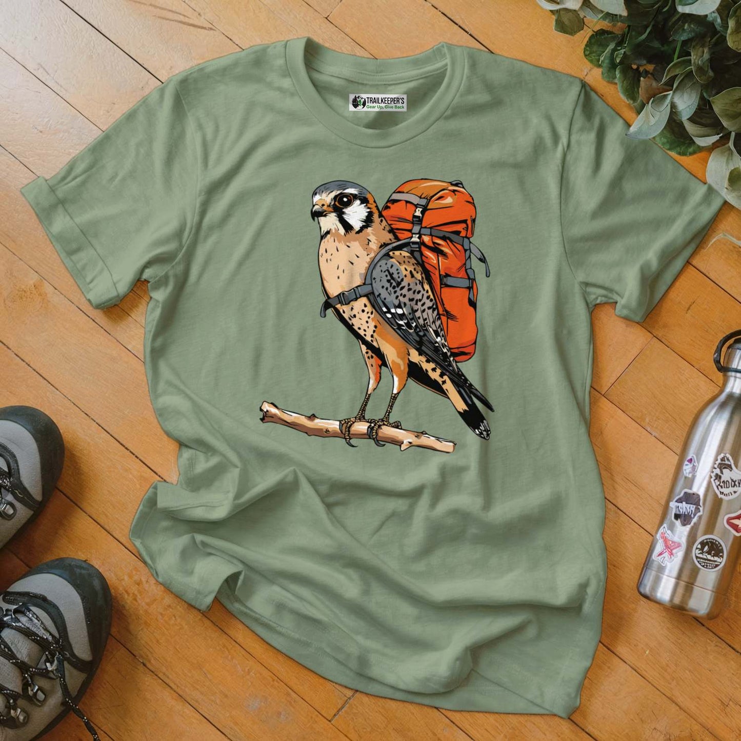 American Kestrel Backpacker T-Shirt