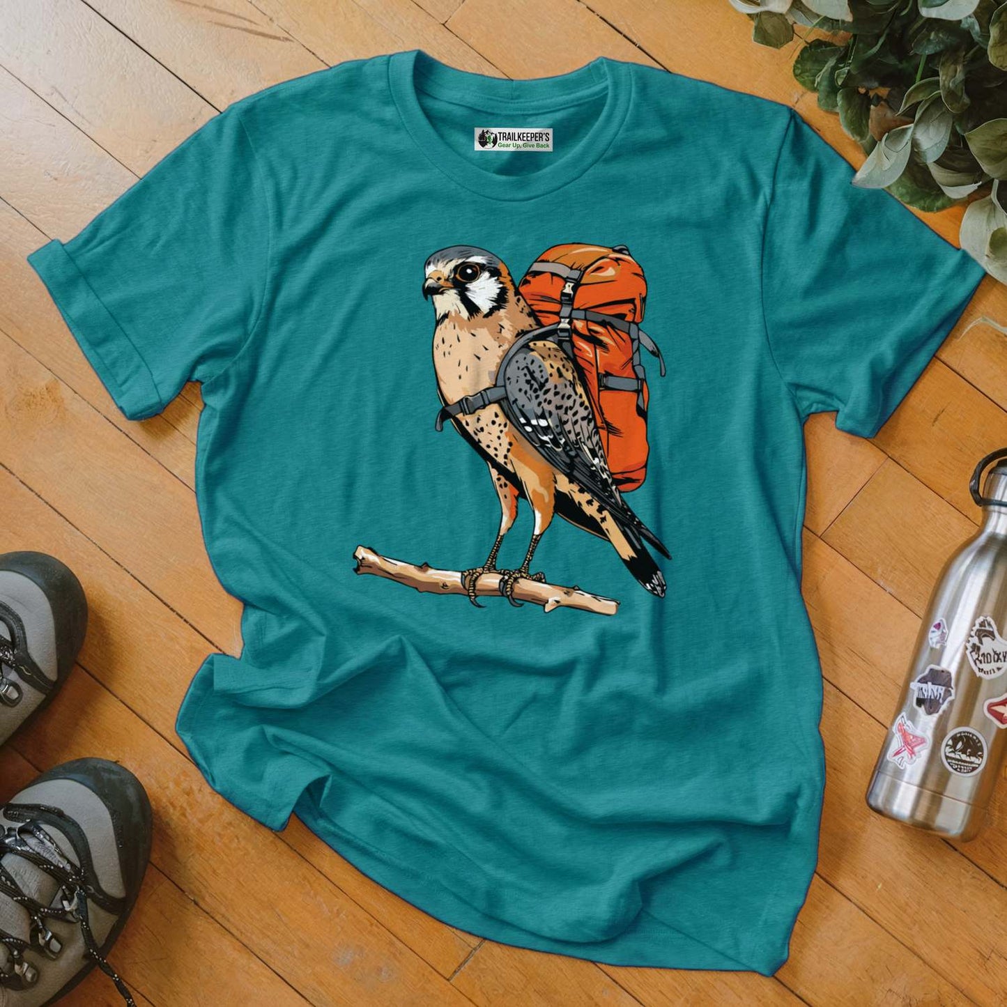 American Kestrel Backpacker T-Shirt