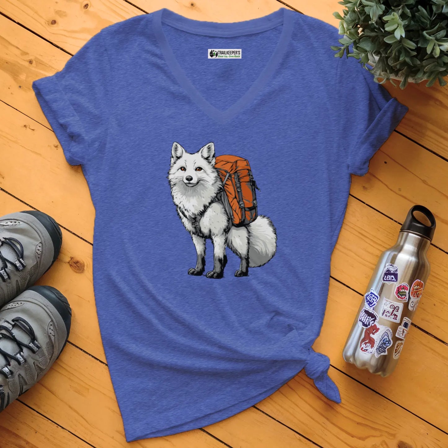 Arctic Fox Backpacker V-Neck T-Shirt