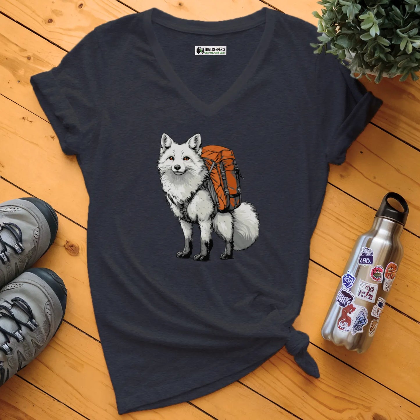 Arctic Fox Backpacker V-Neck T-Shirt
