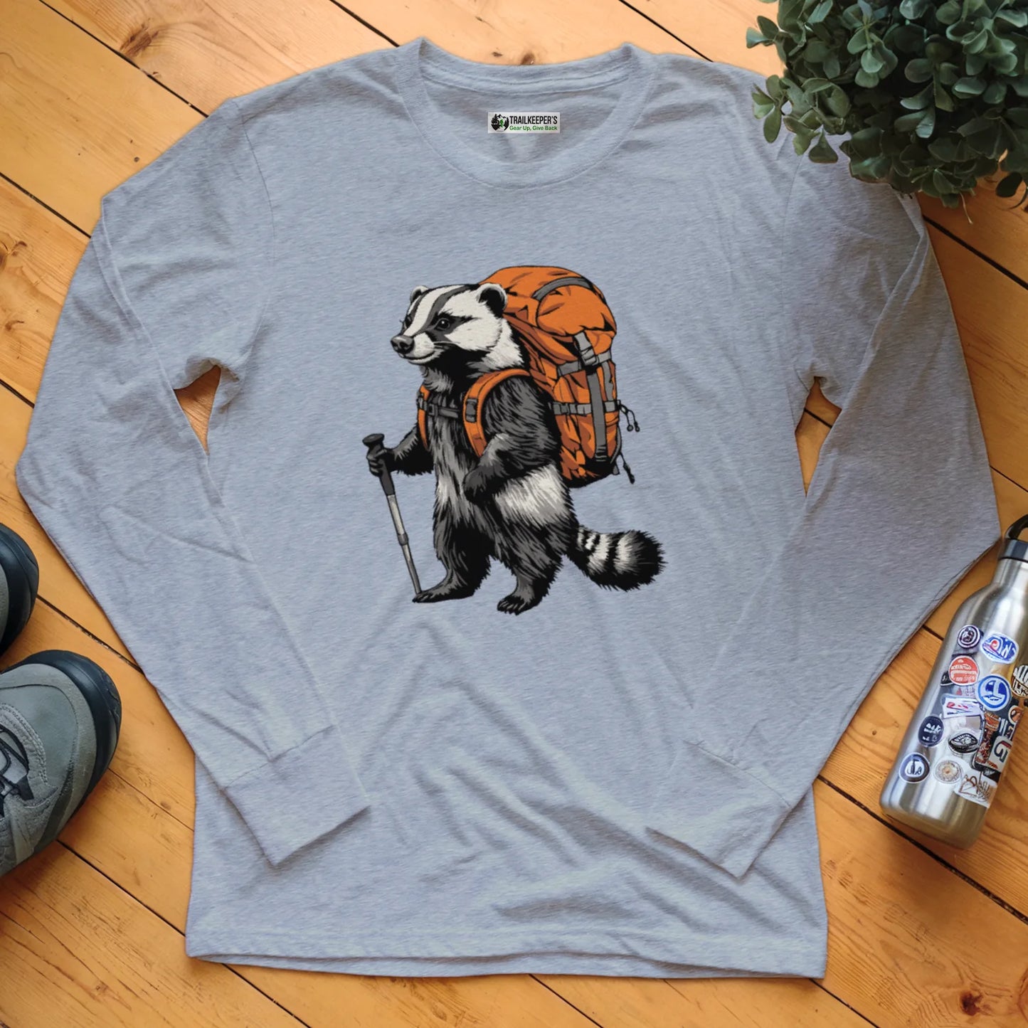 Badger Backpacker Long Sleeve T-Shirt