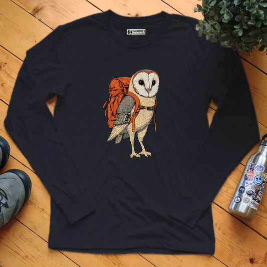 Barn Owl Backpacker Long Sleeve T-Shirt