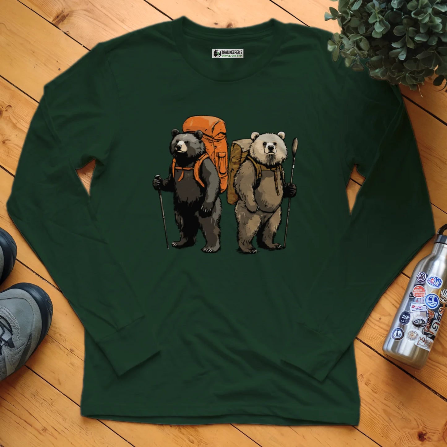 Bear Backpacker Buddies Long Sleeve T-Shirt